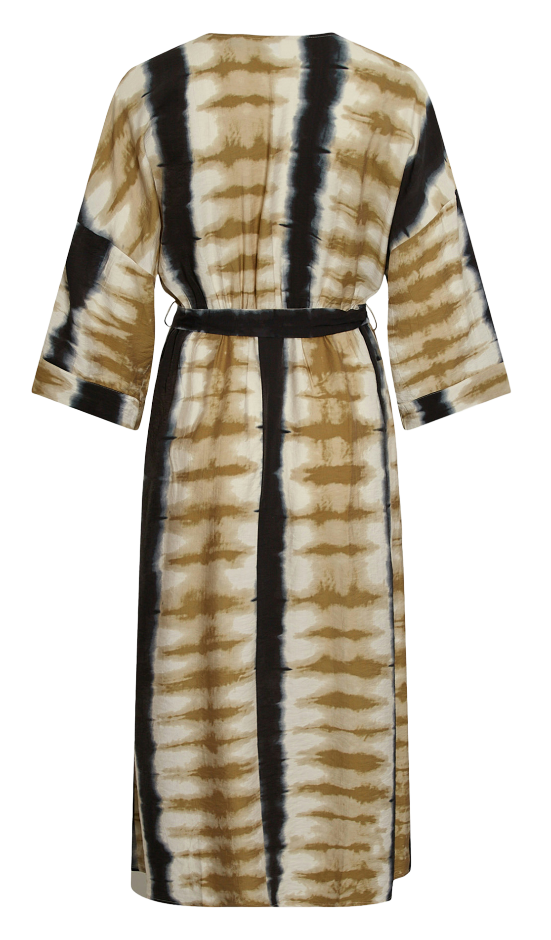 Robe longue col V imprimé VILA Marron