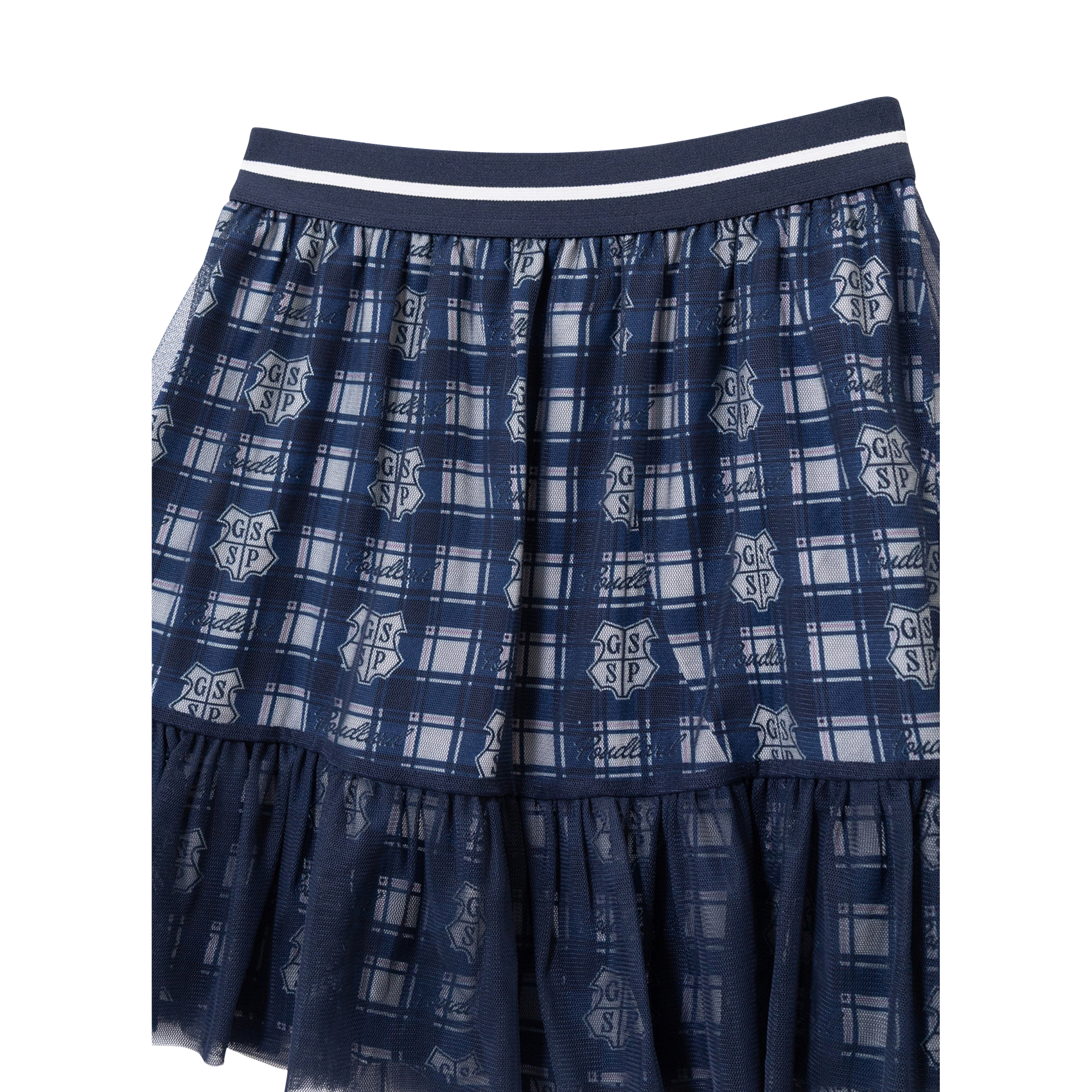 Jupe évasée bi-matière IKKS JUNIOR Bleu