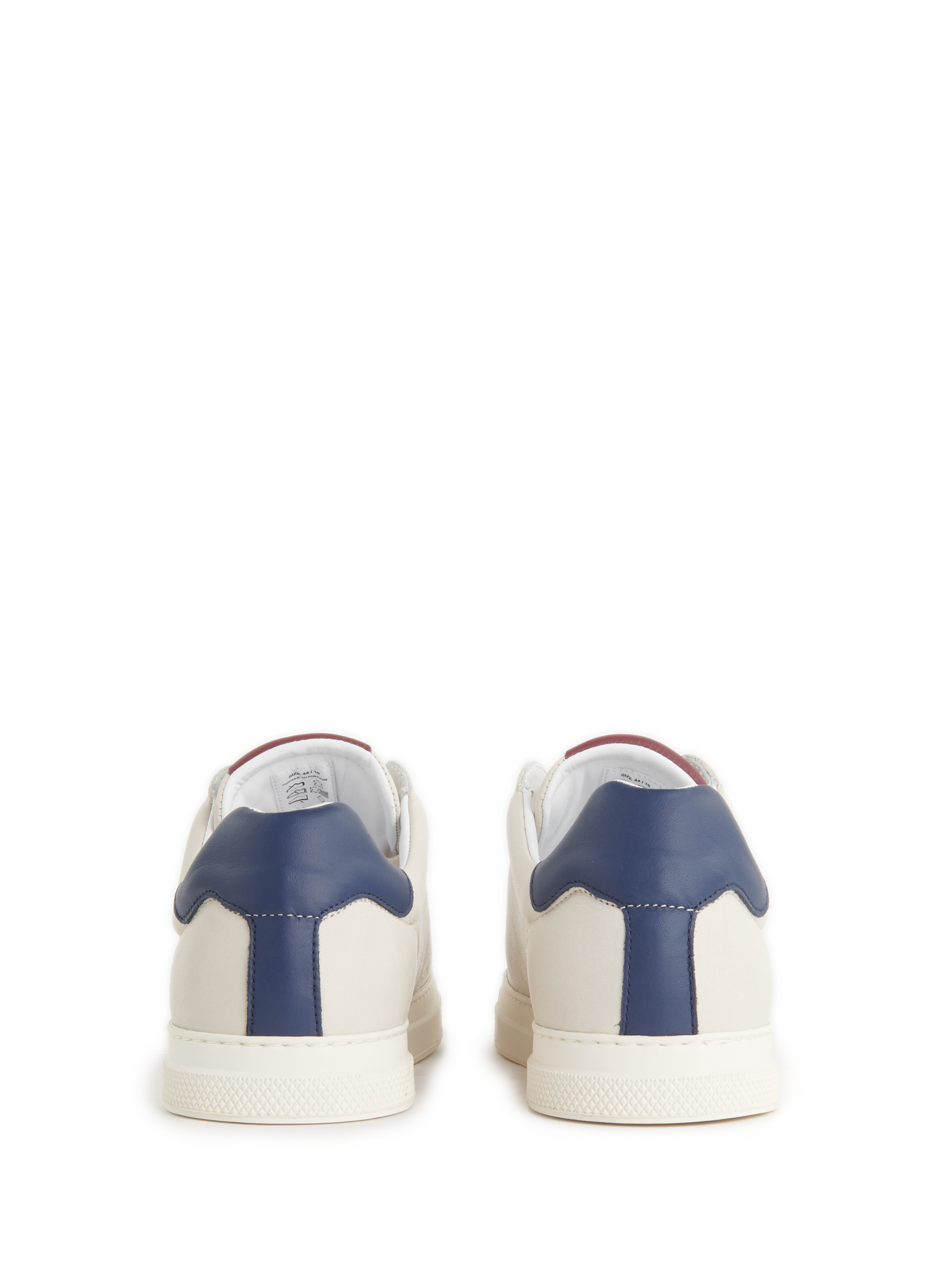 Plain low leather trainers SAISON 1865 Multicolored