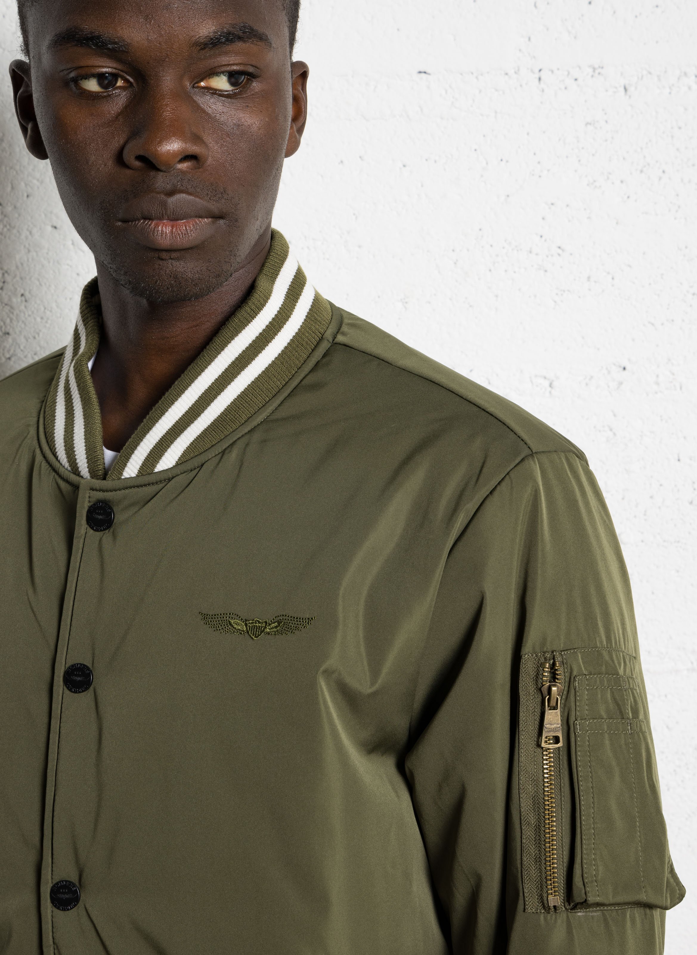 Bombers col rond BOMBERS ORIGINAL Kaki