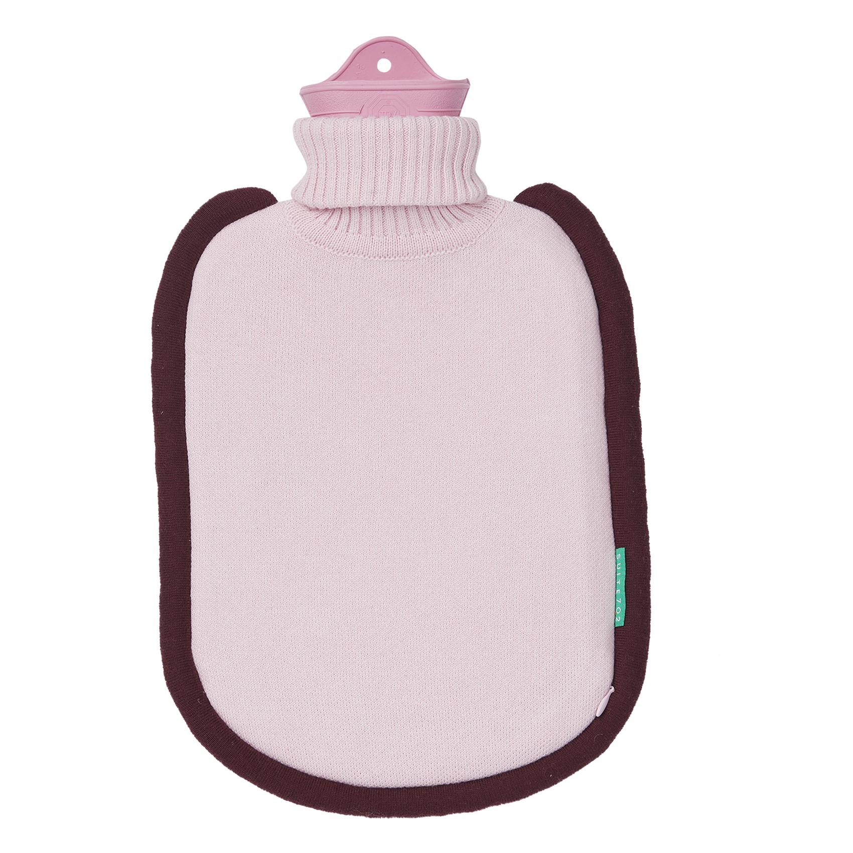 Bouillotte tricotée en coton bio mélangé SUITE702 Rose