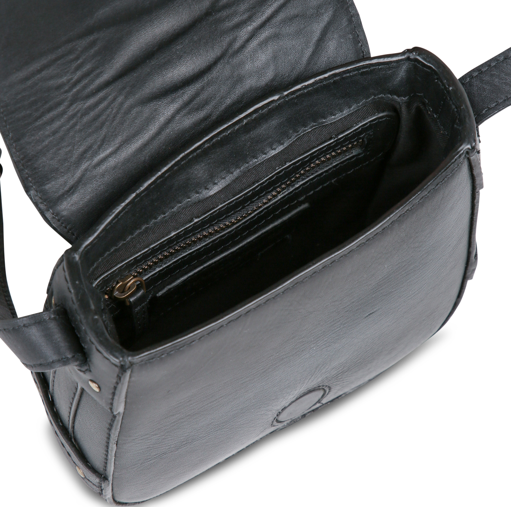 Sac bandoulière en cuir MAISON 123 Beige