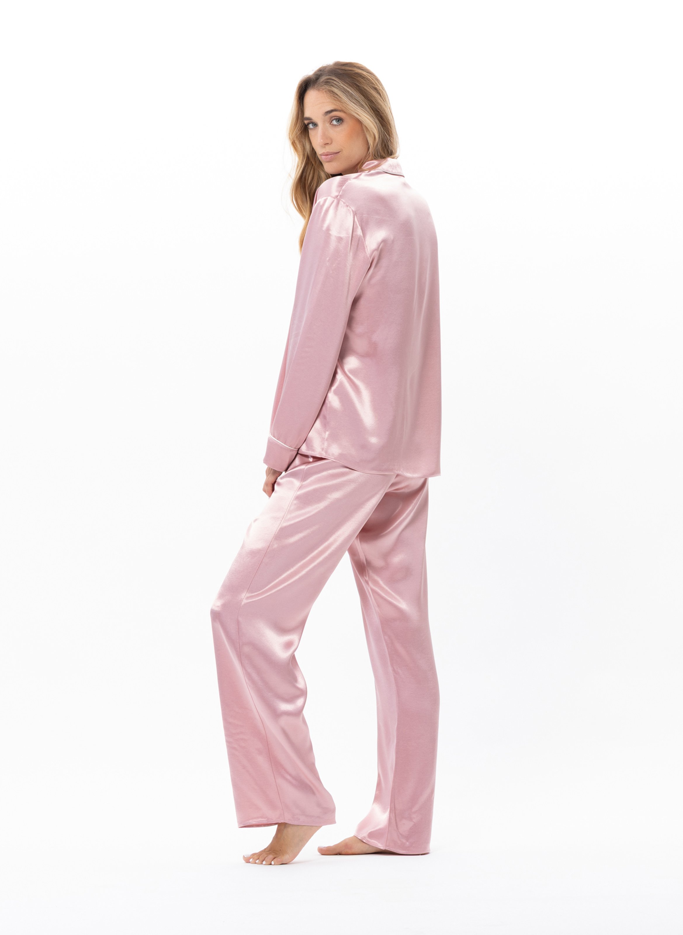 Buttoned viscose pajama LE CHAT Pink