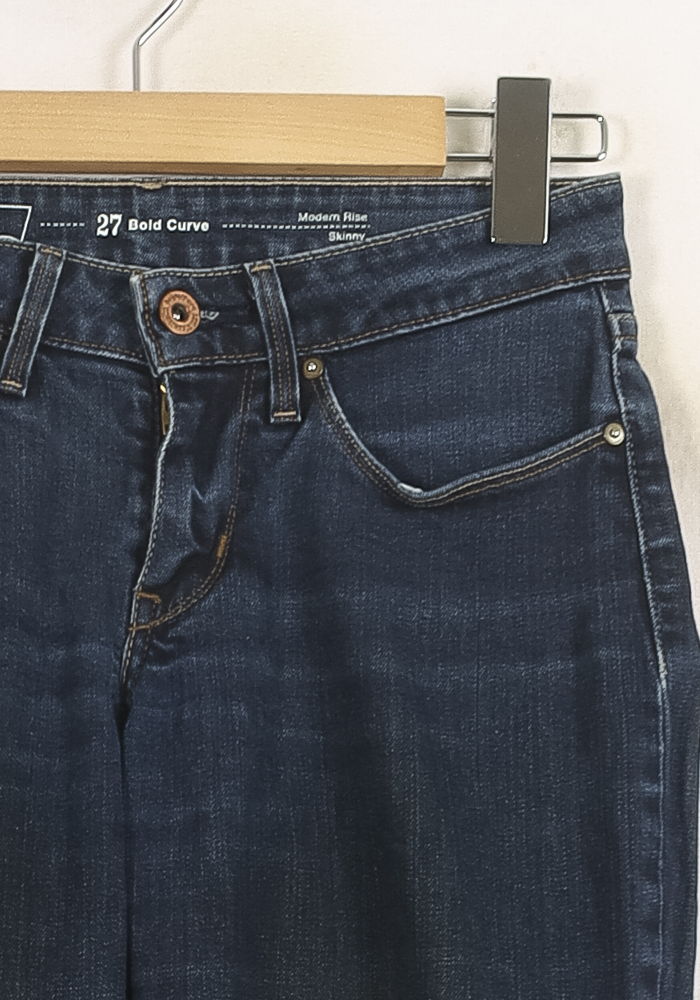 Cropped slim jeans with studs LEVI'S - Seconde main Blue