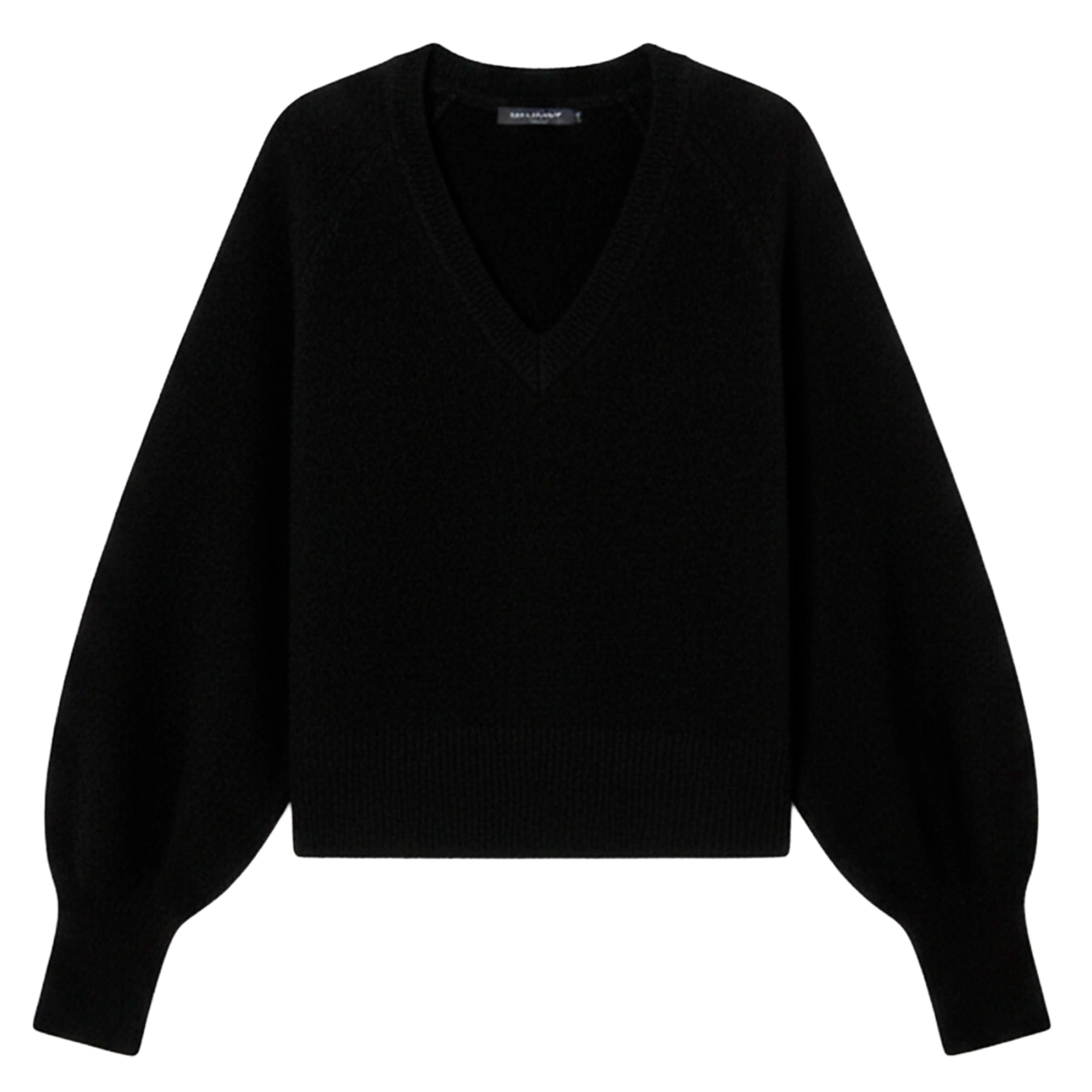 Pull col v en laine TARA JARMON Noir