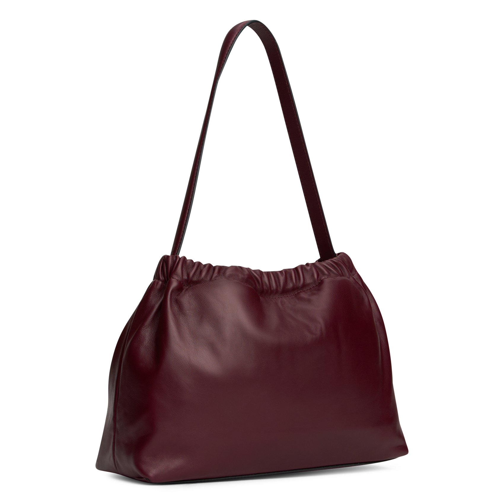 Sac porté épaule en cuir souple TOMMY HILFIGER Rouge