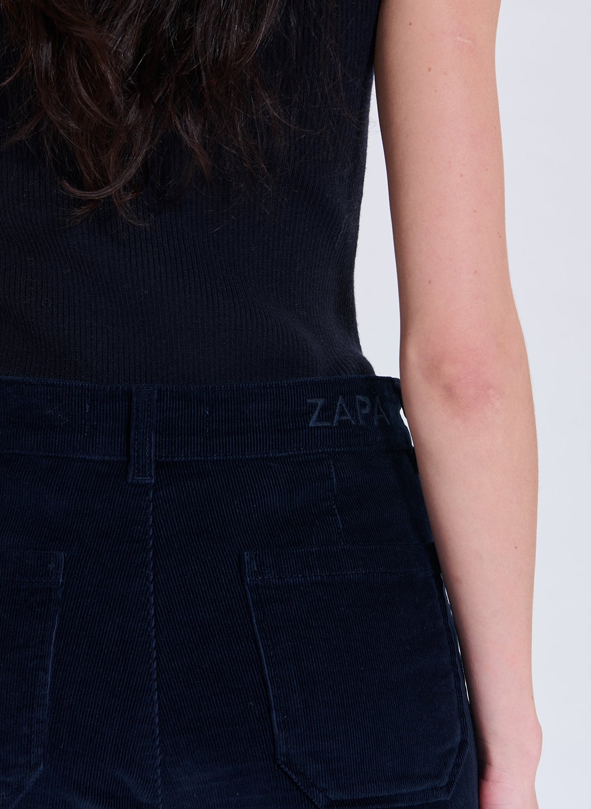 Flared jeans - katoenblend ZAPA Blauw