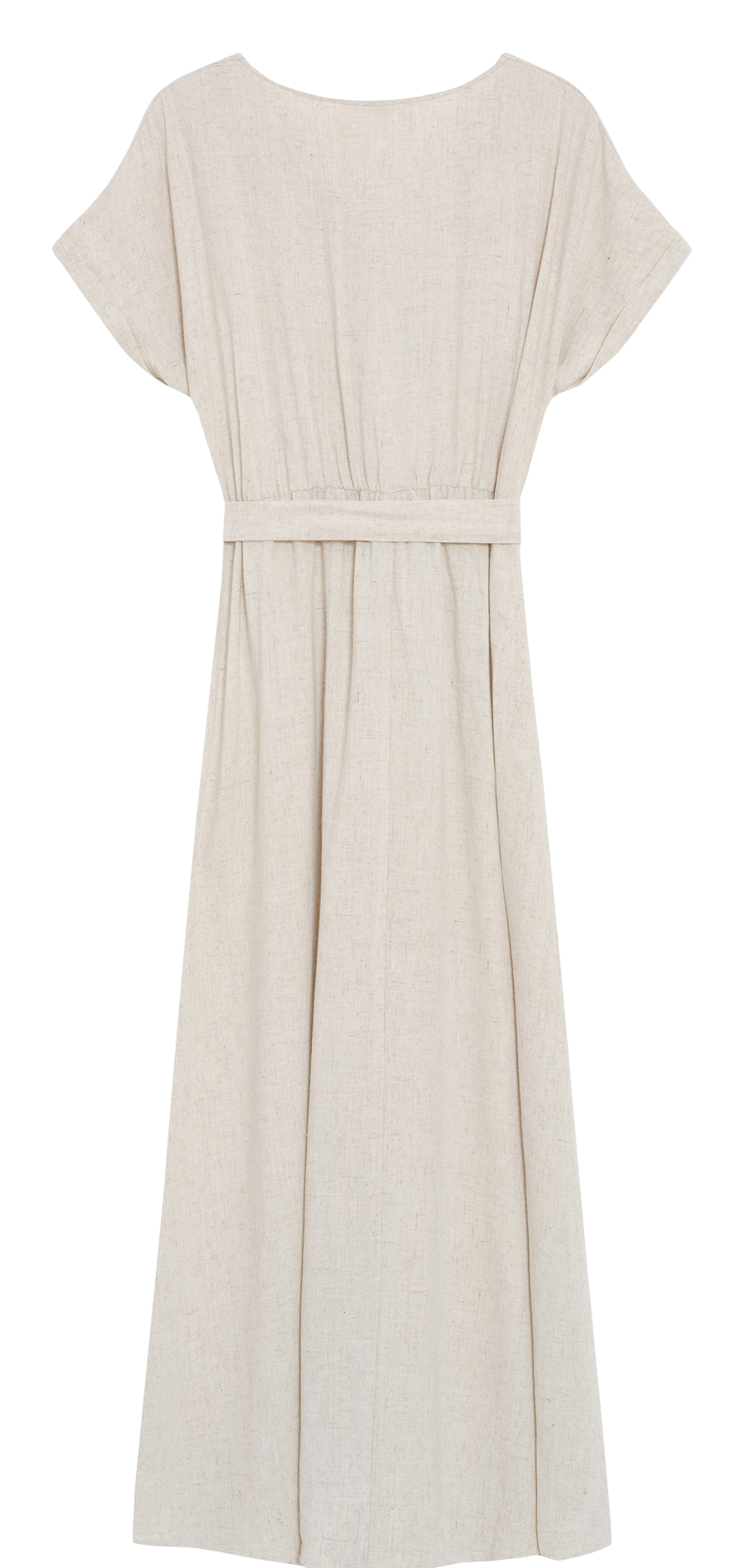 Robe longue col V GRACE ET MILA Beige