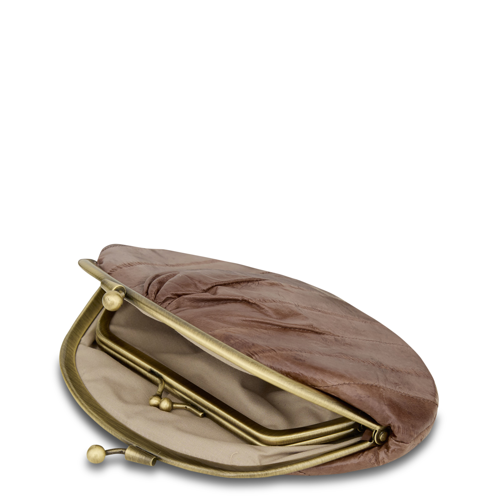 Porte-monnaie en cuir Marron