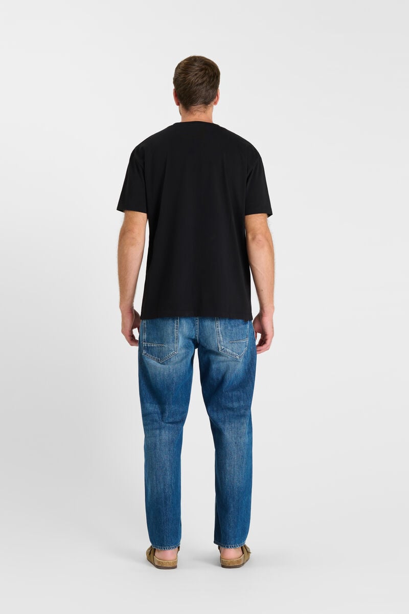 Tommy Badge T-shirt LE TEMPS DES CERISES Black