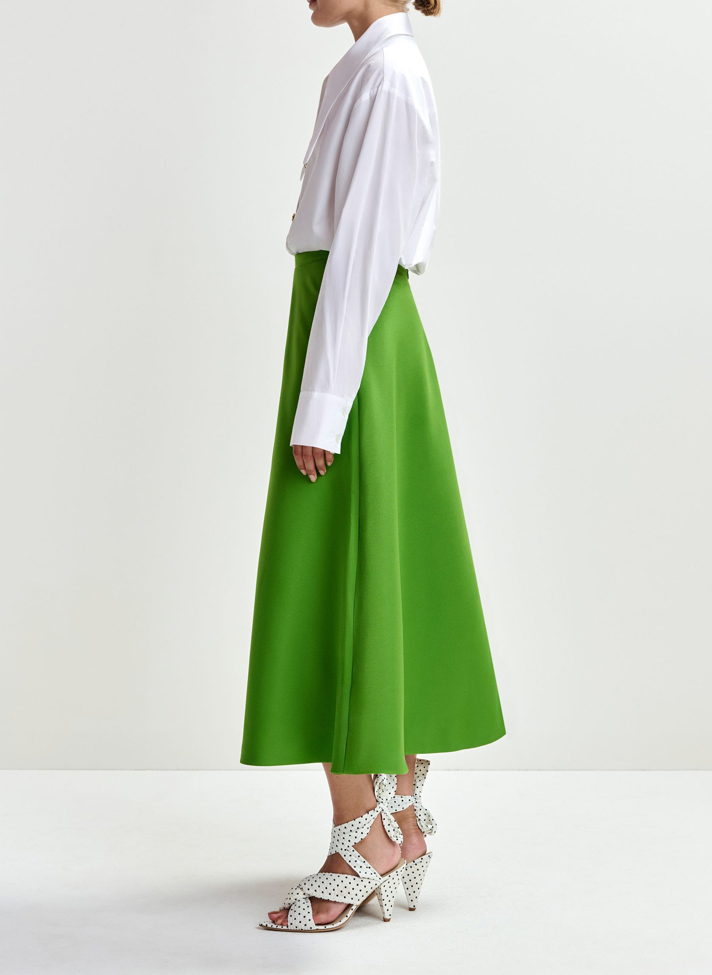 <p>Flared Maxi Skirt</p> ESSENTIEL ANTWERP Green