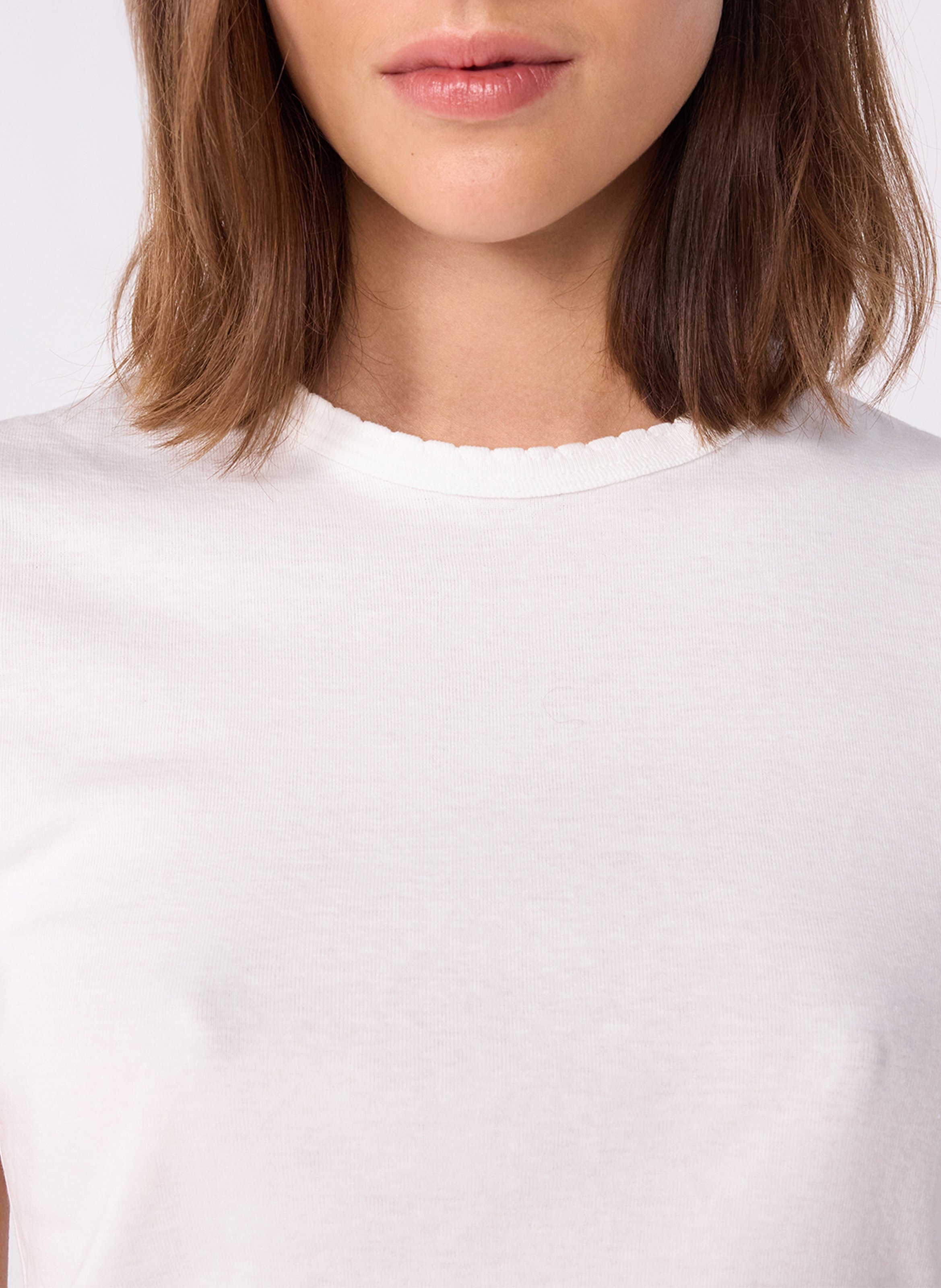 T-shirt met korte mouwen in effen katoen PETIT BATEAU Wit