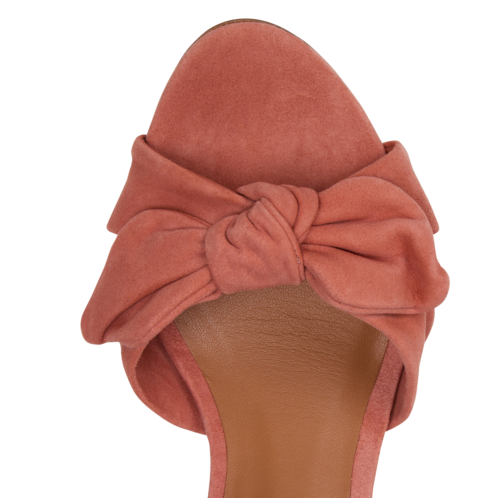 Halfhoge, leren sandalen MAISON 123 Roze