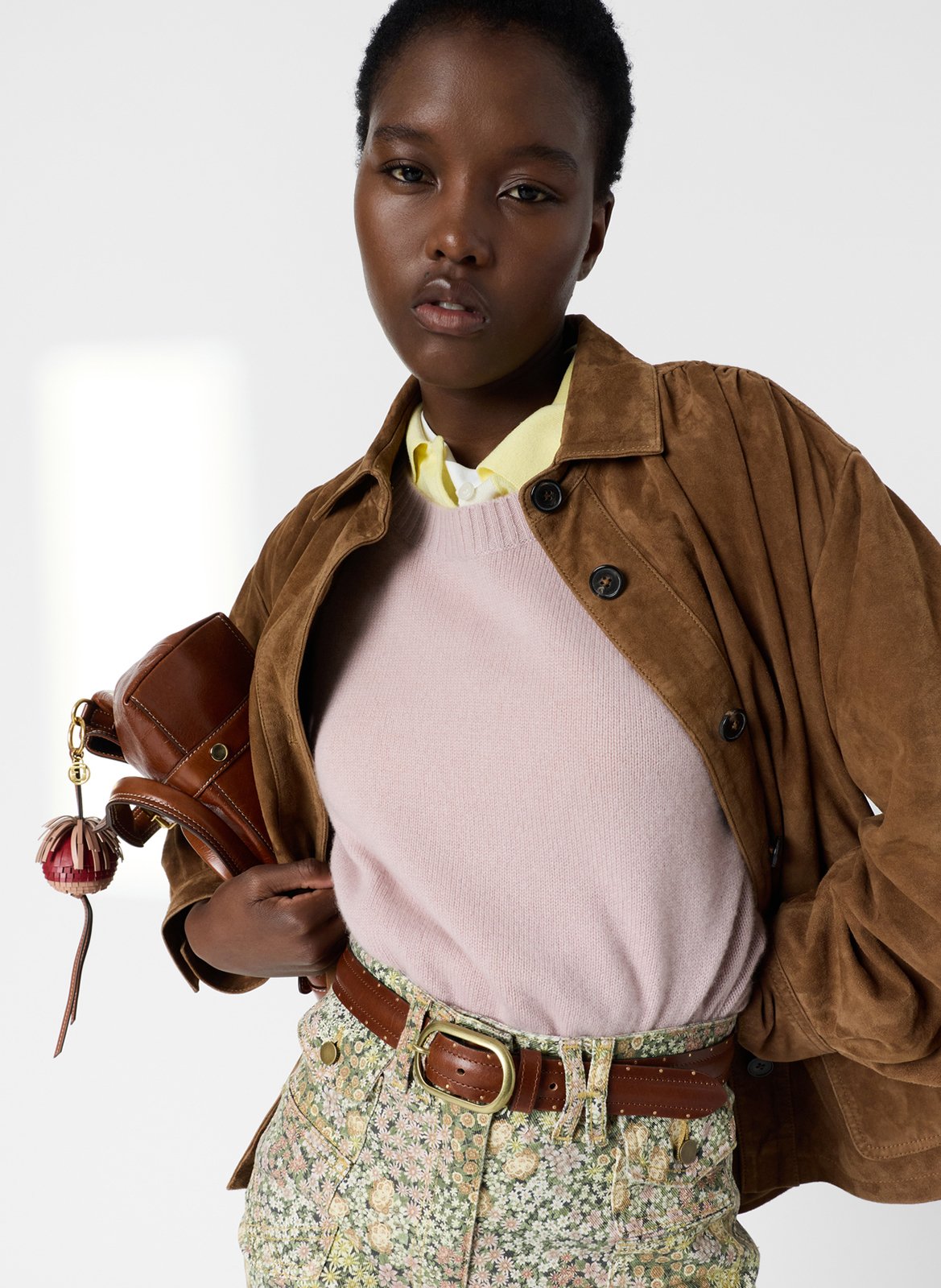 Straight cotton sweater with round neck GERARD DAREL