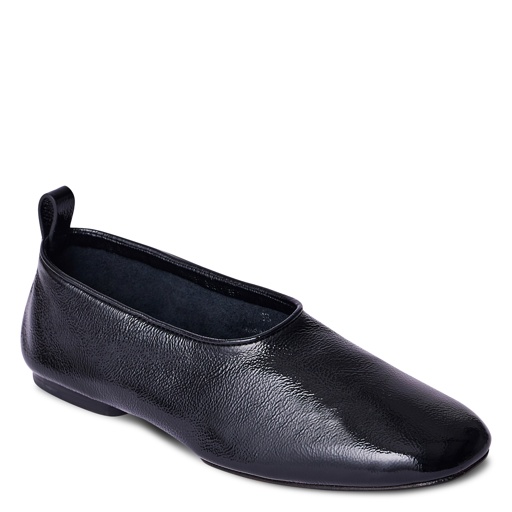 Ballerines en cuir brillant SOEUR Noir