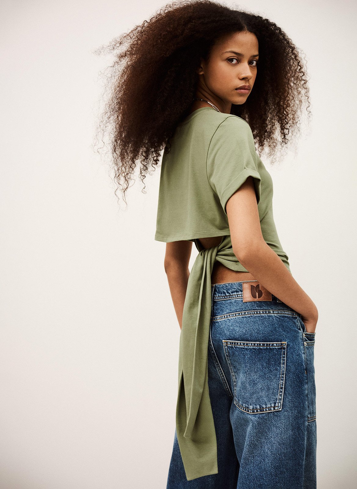 Effen T-shirt BA&SH Kaki