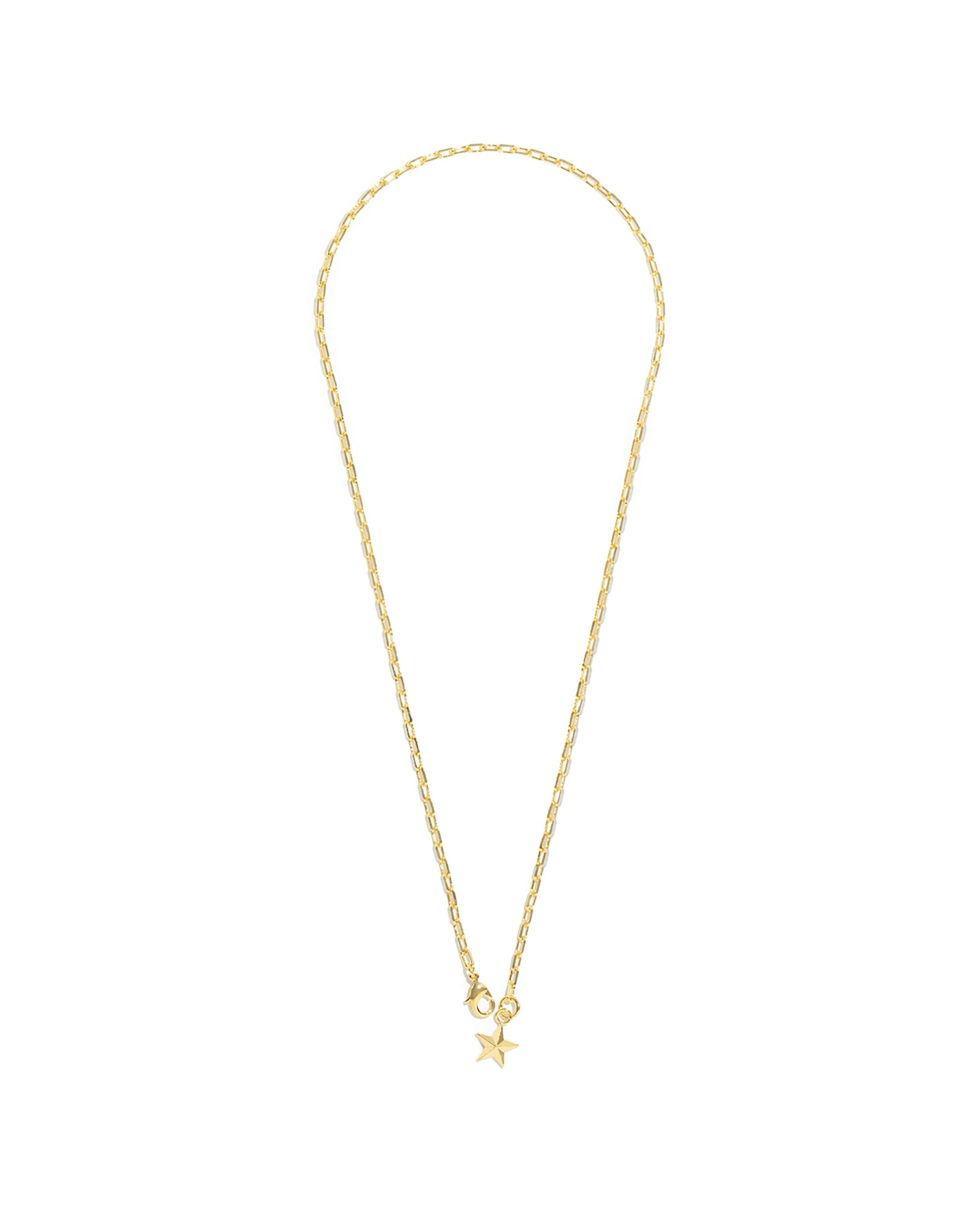 Silver-plated star necklace GoldenMONSIEUR SIMONE