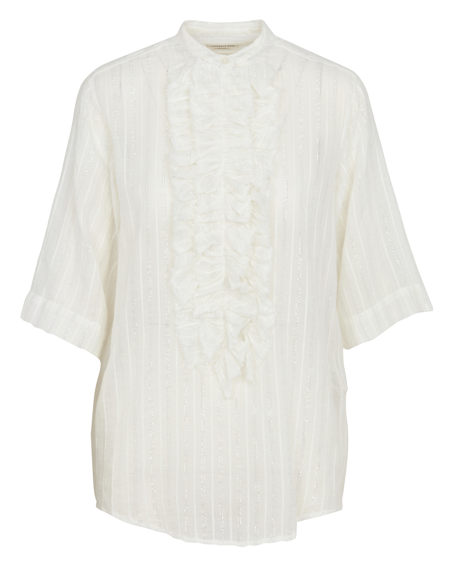 Katoenen blouse met ronde hals LAURENCE BRAS Wit