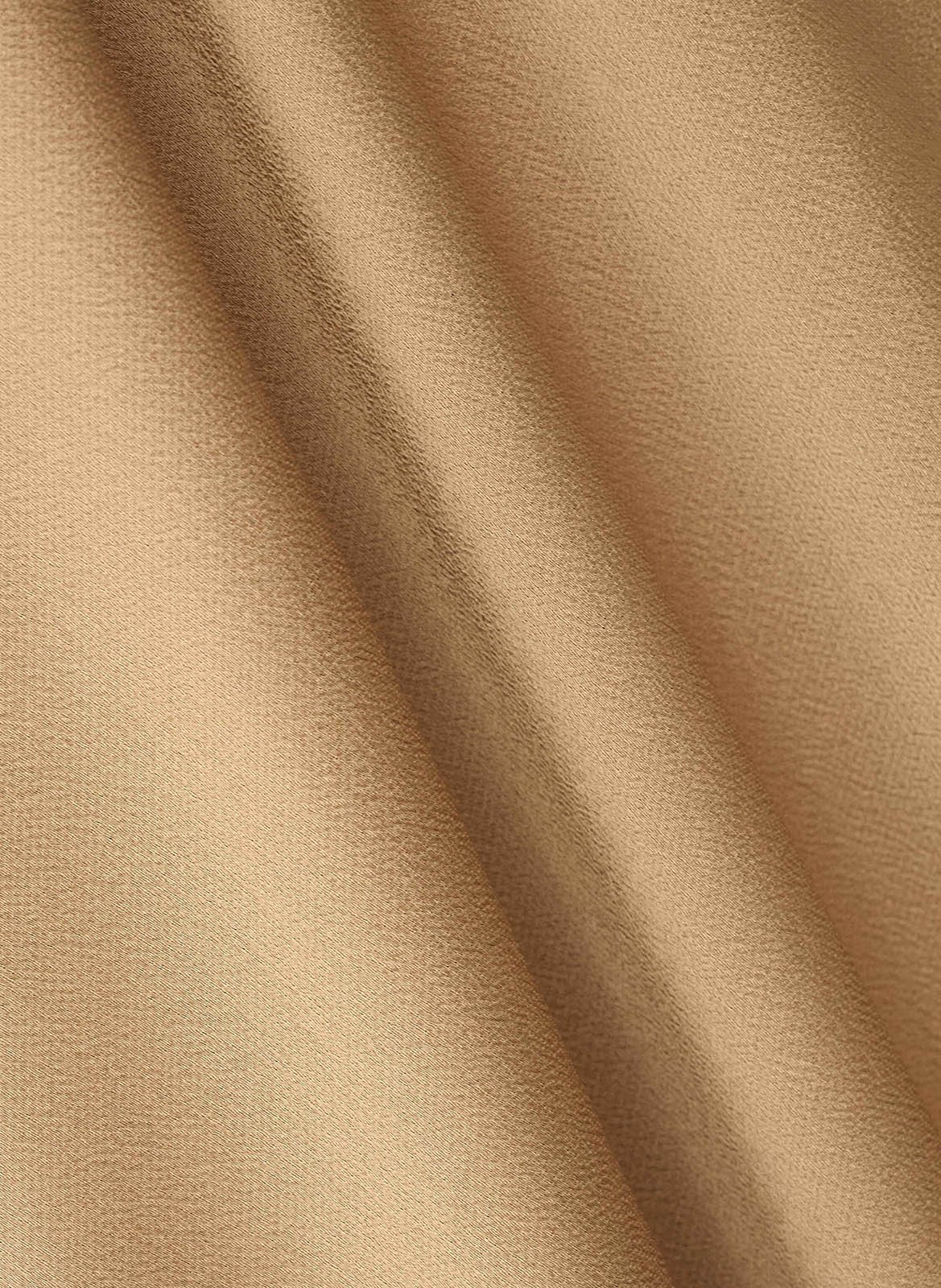 Halflange, glanzende jurk BA&SH Bruin