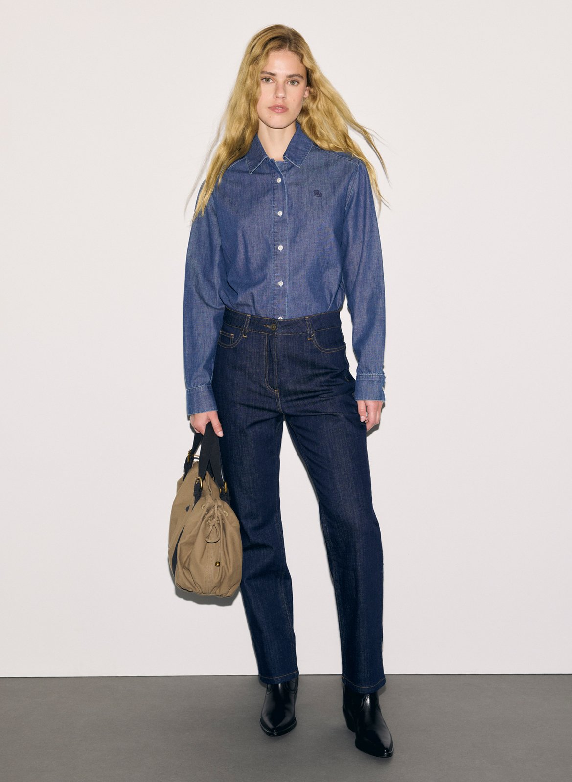 Jean droit brut taille haute GERARD DAREL Bleu