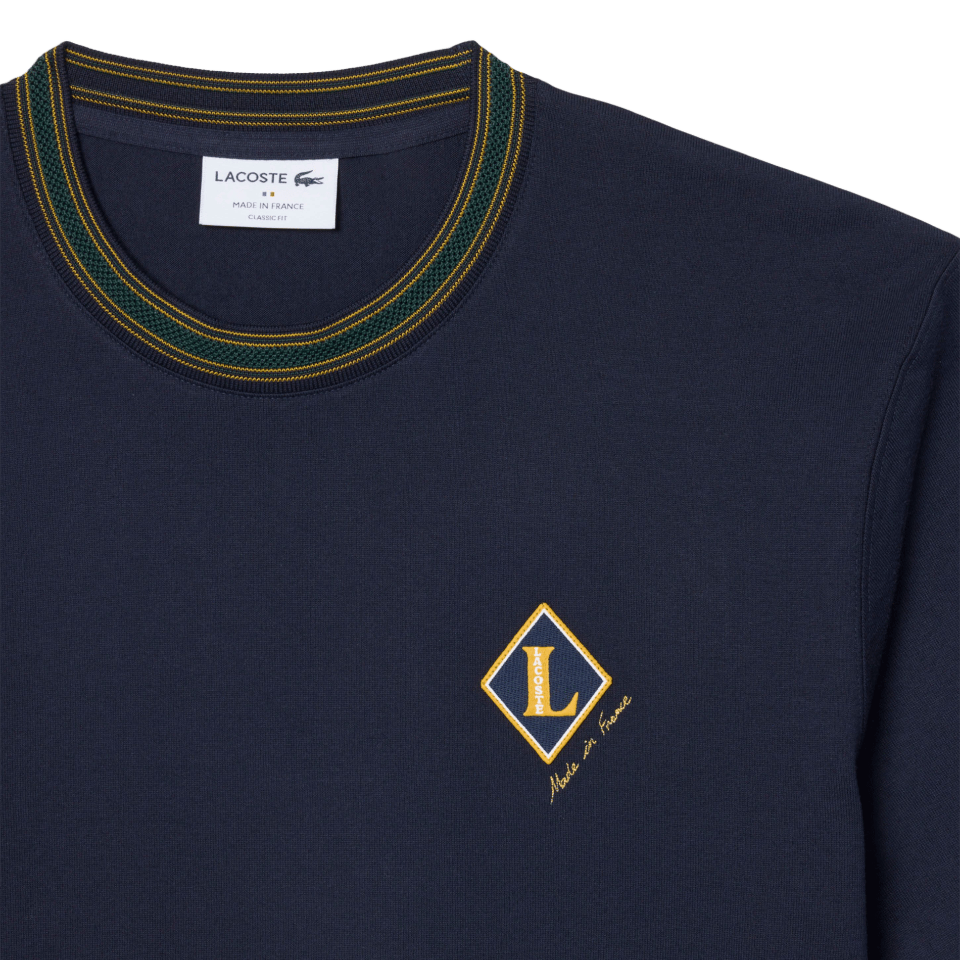 Cotton logo t-shirt LACOSTE Blue