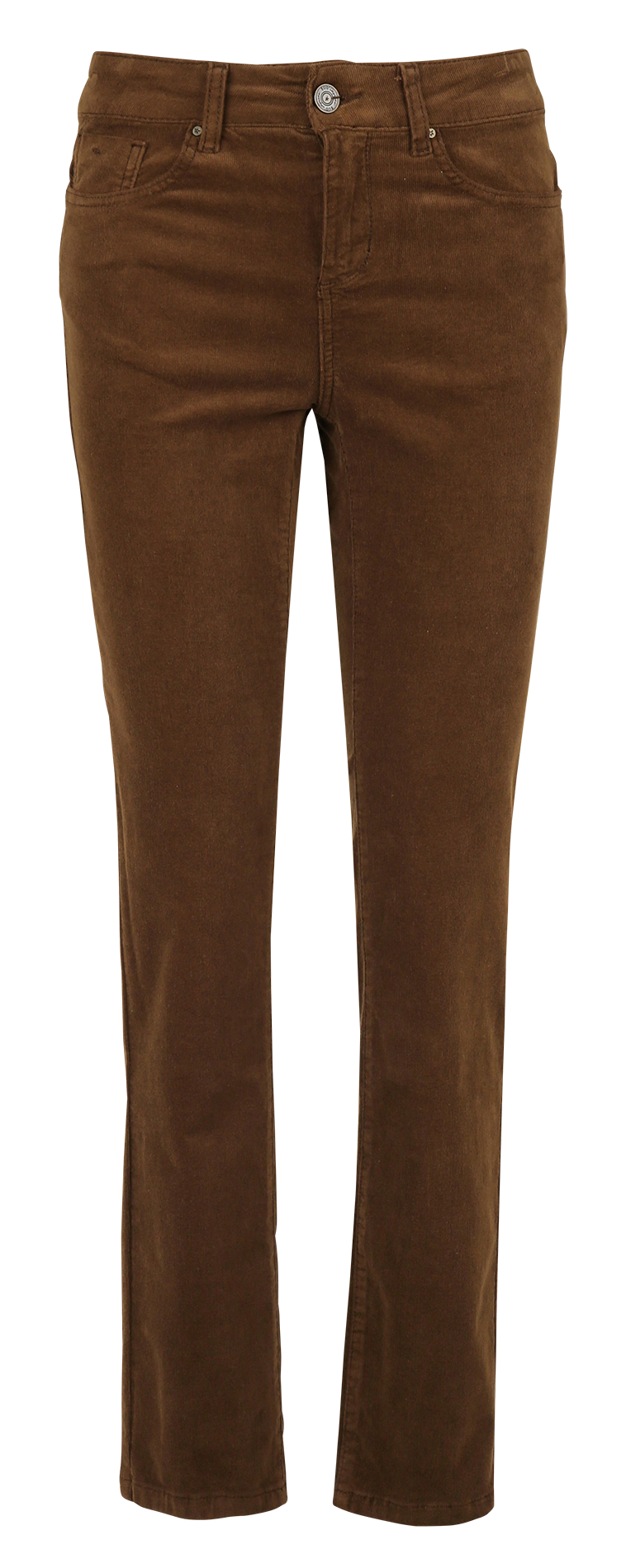 Slim-fit broek van katoenvelours met stretch SUD EXPRESS