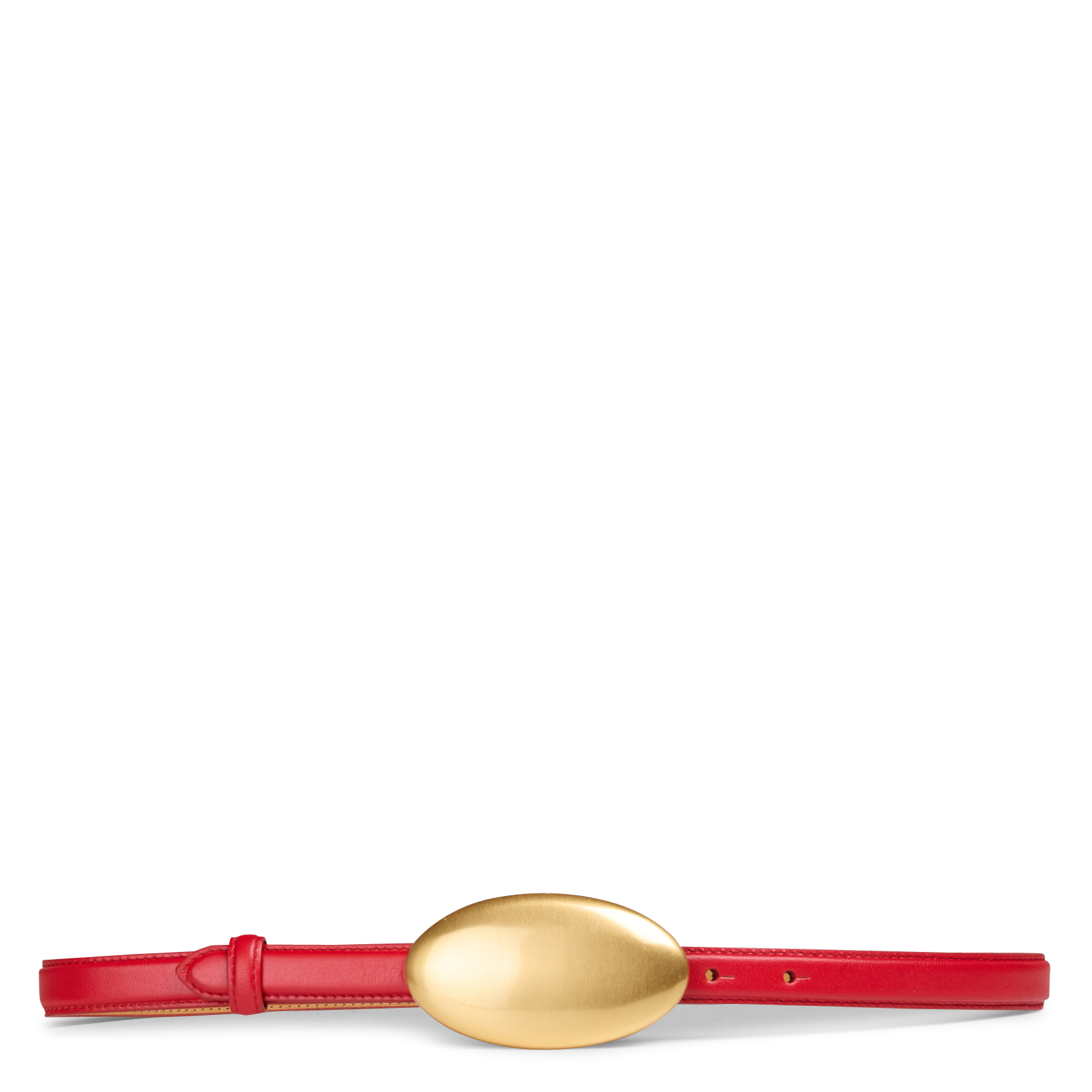 Leren ceintuur LAURENCE BRAS Rood