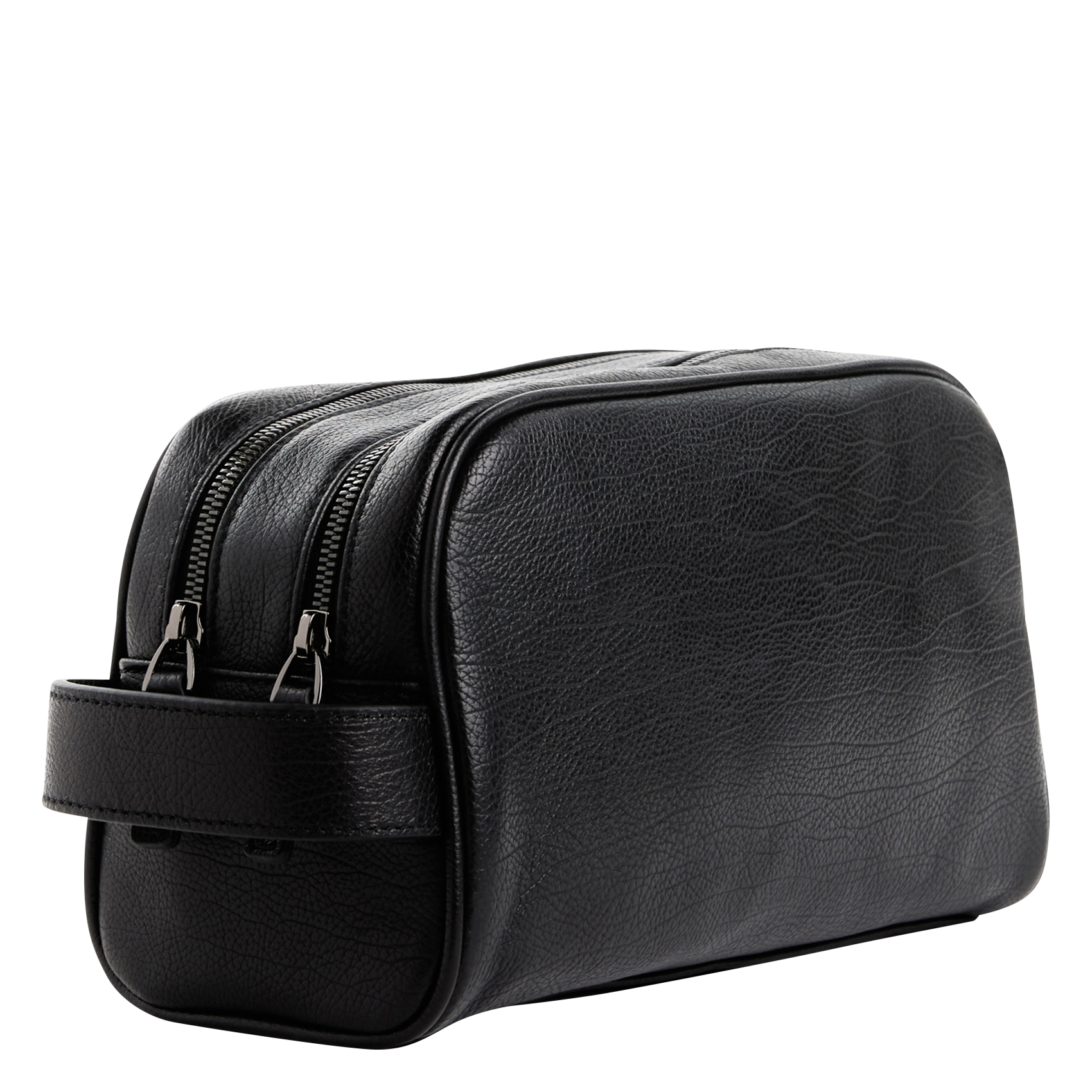 Kulturtasche aus Leder SAISON 1865 Schwarz