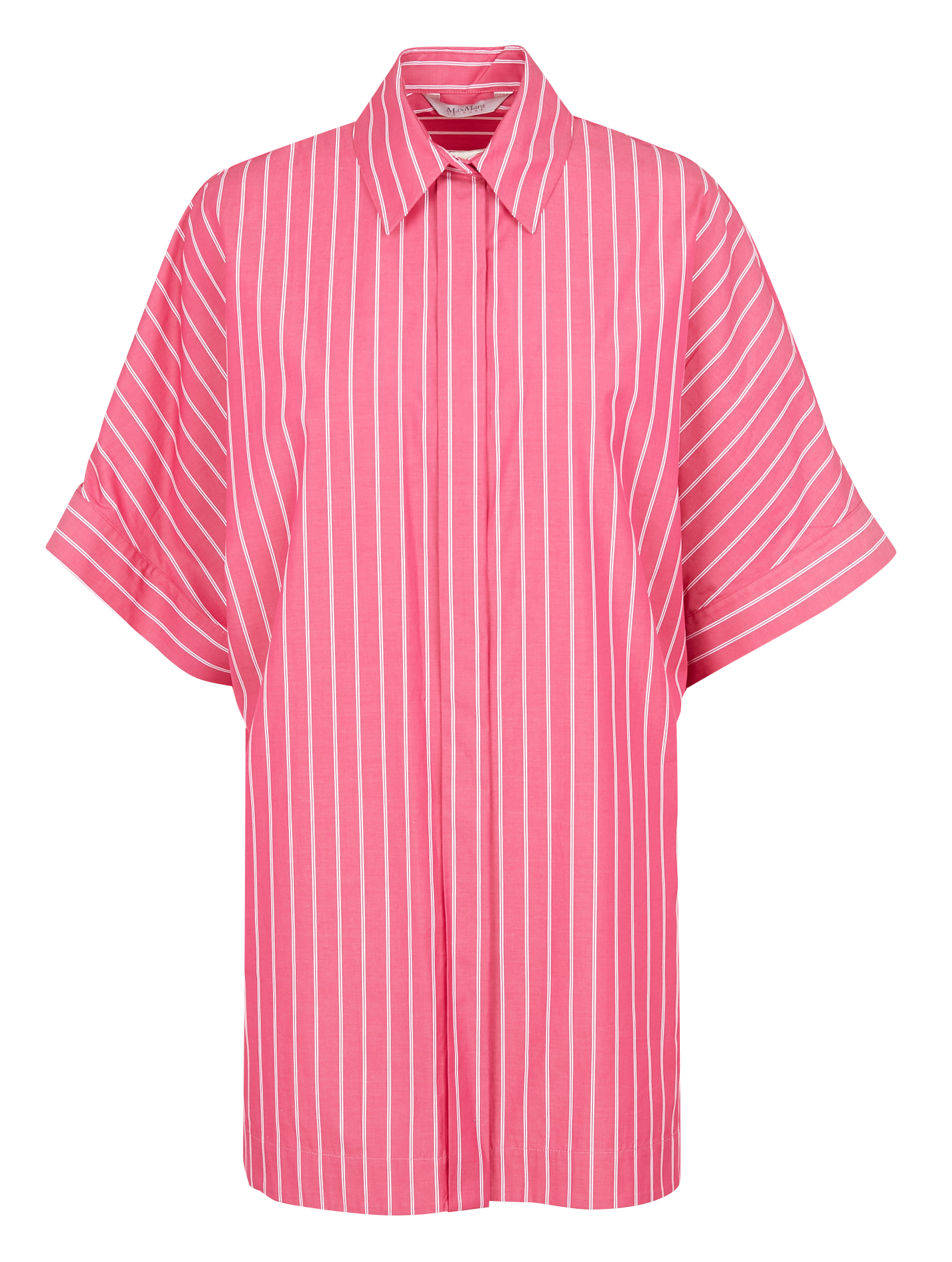 Loose-fit striped cotton shirt MAX MARA LEISURE Pink