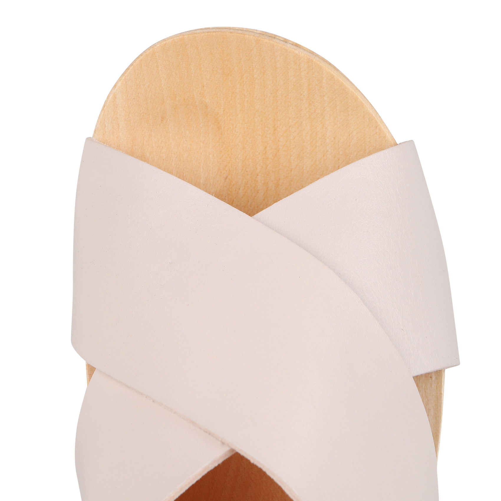 Leren sandalen met middelhoge hak SABOTS YOUYOU Roze