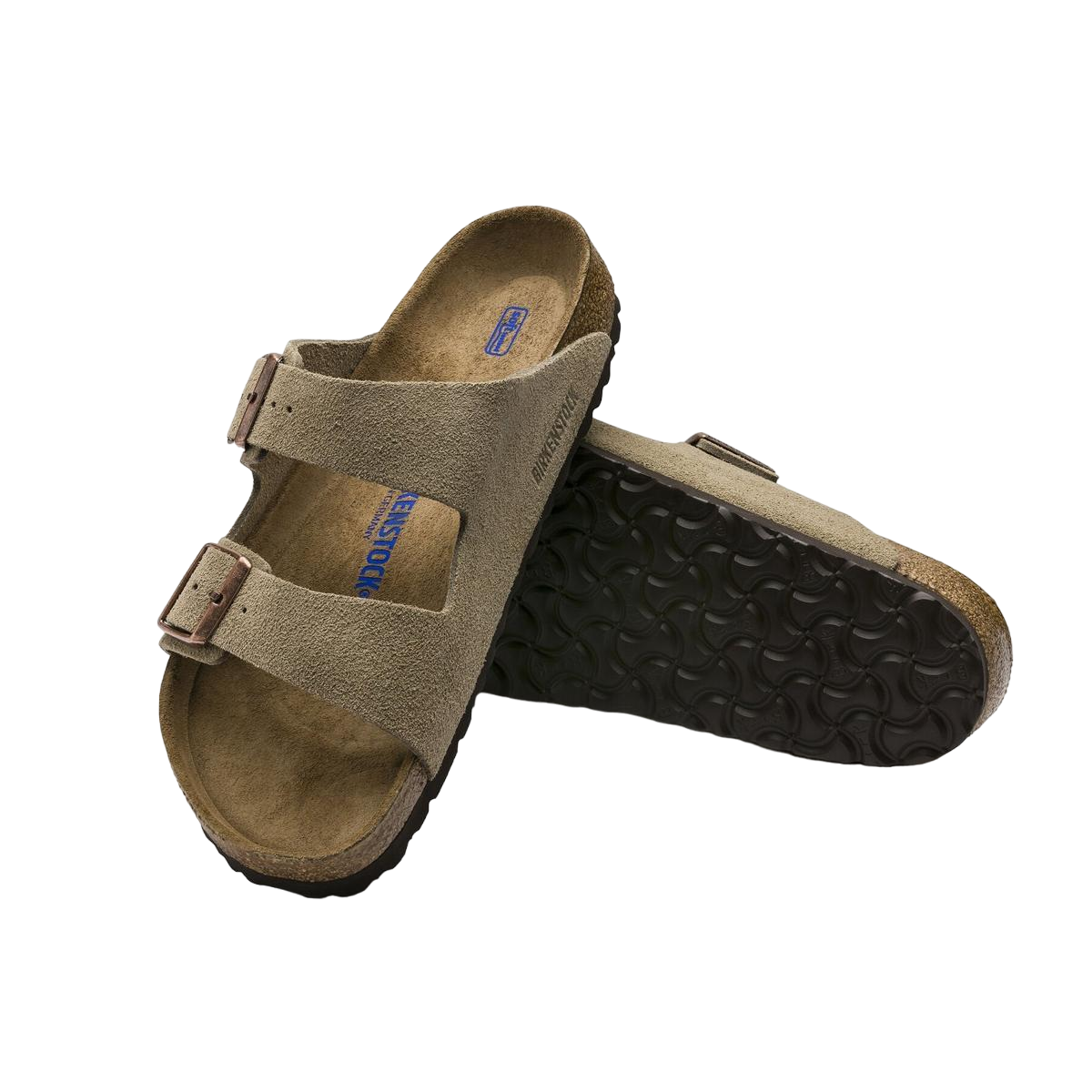 Faux leather sandals BIRKENSTOCK Brown