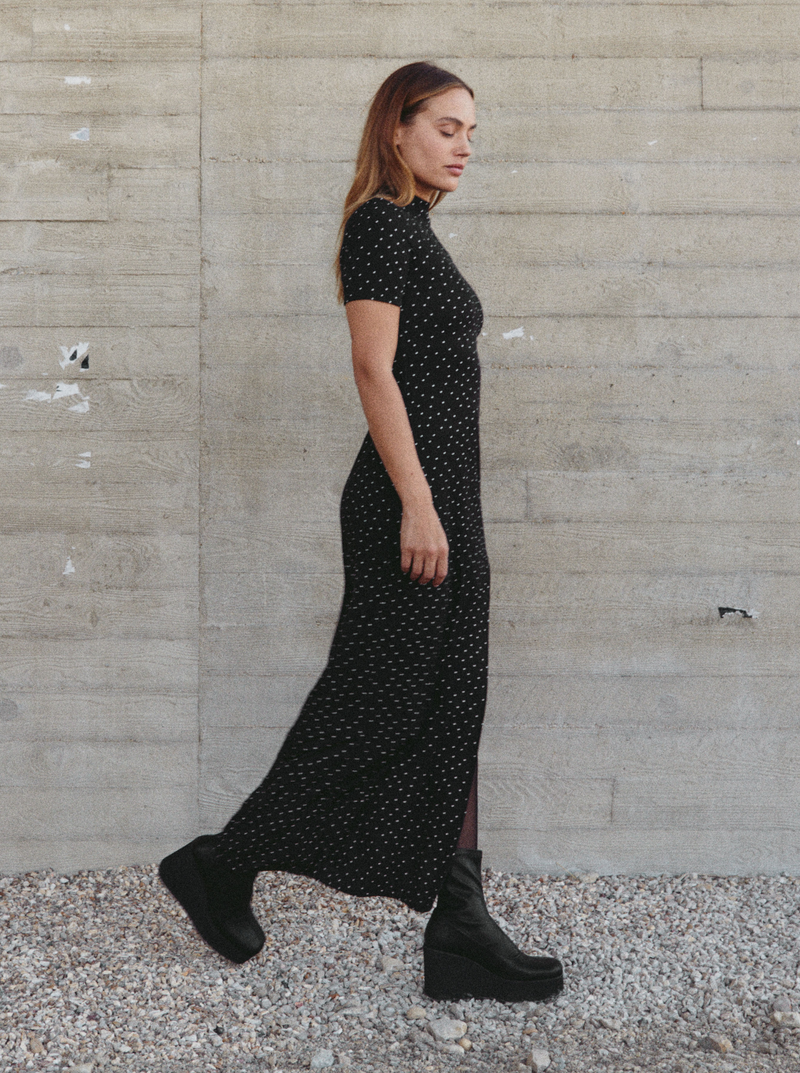 Ankle boots wedgie stretch NOO Black