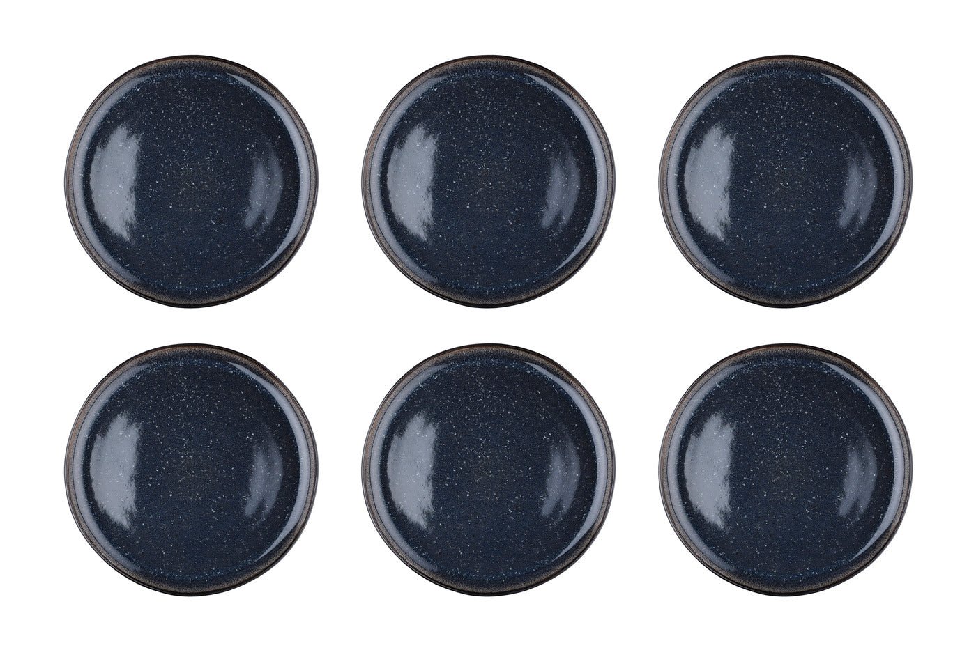Iris Plate ø26cm - 6 pieces - midnight blue BJORN Blue