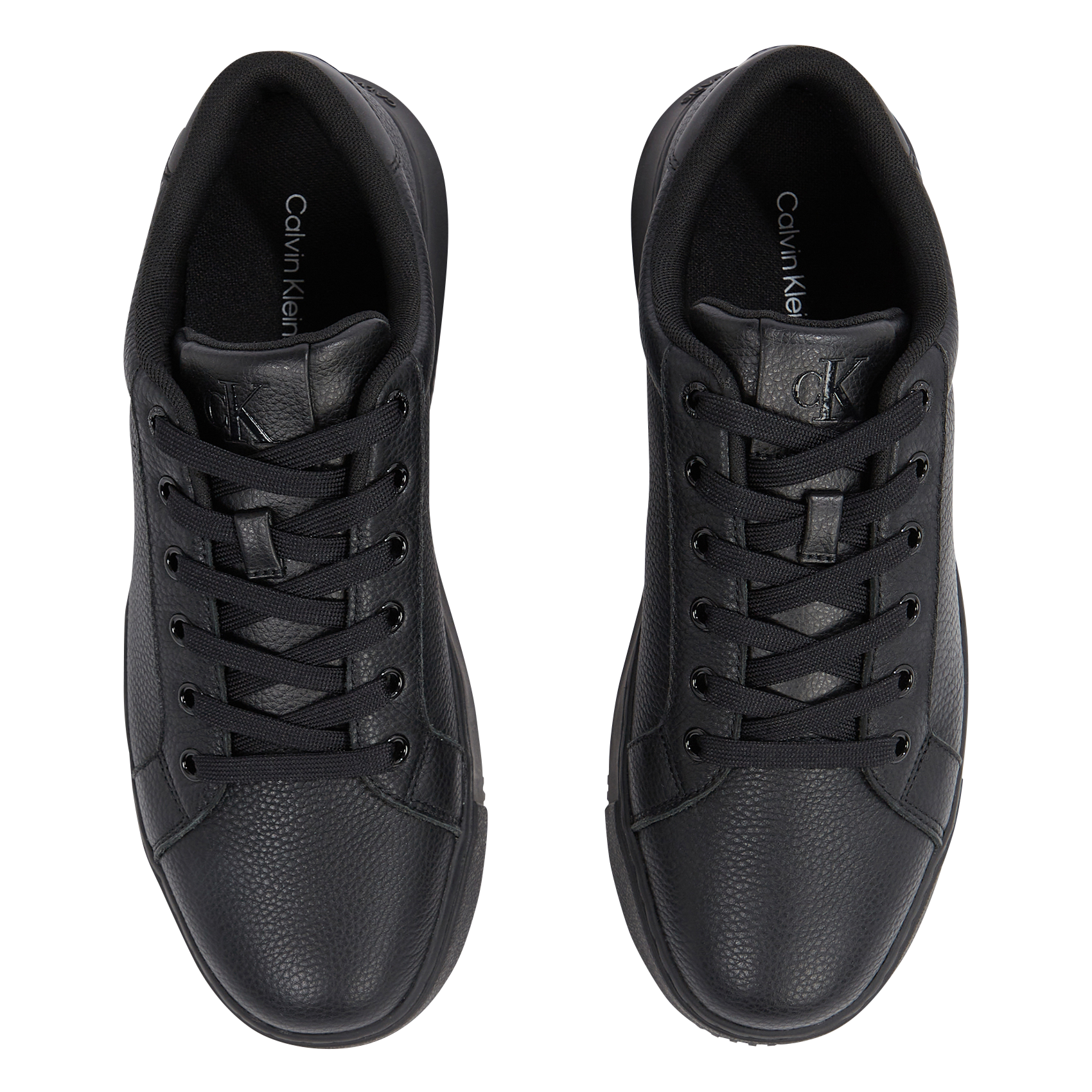 Baskets compensées en cuir  CALVIN KLEIN Noir