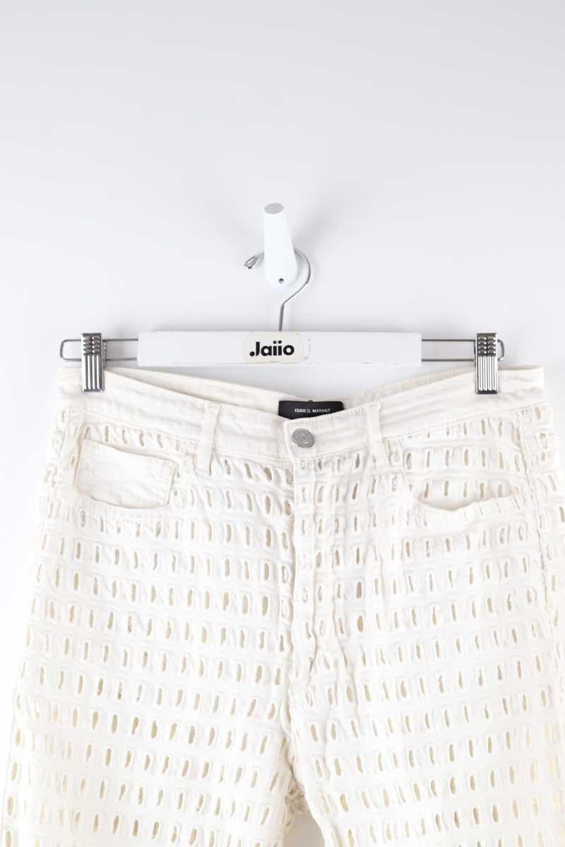 Cotton skinny jeans ISABEL MARANT - Seconde Main White