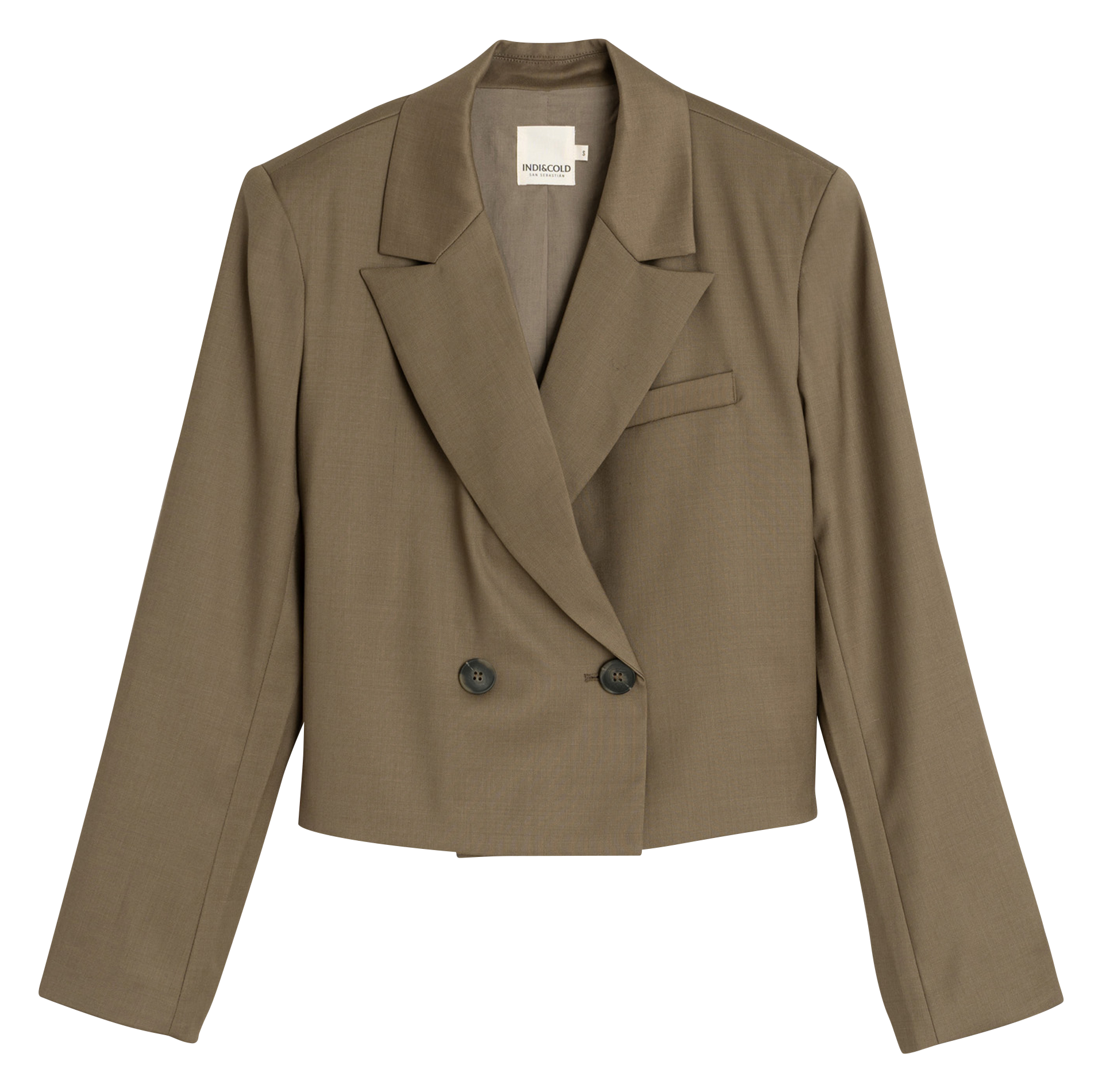 Veste col tailleur  INDI & COLD Marron