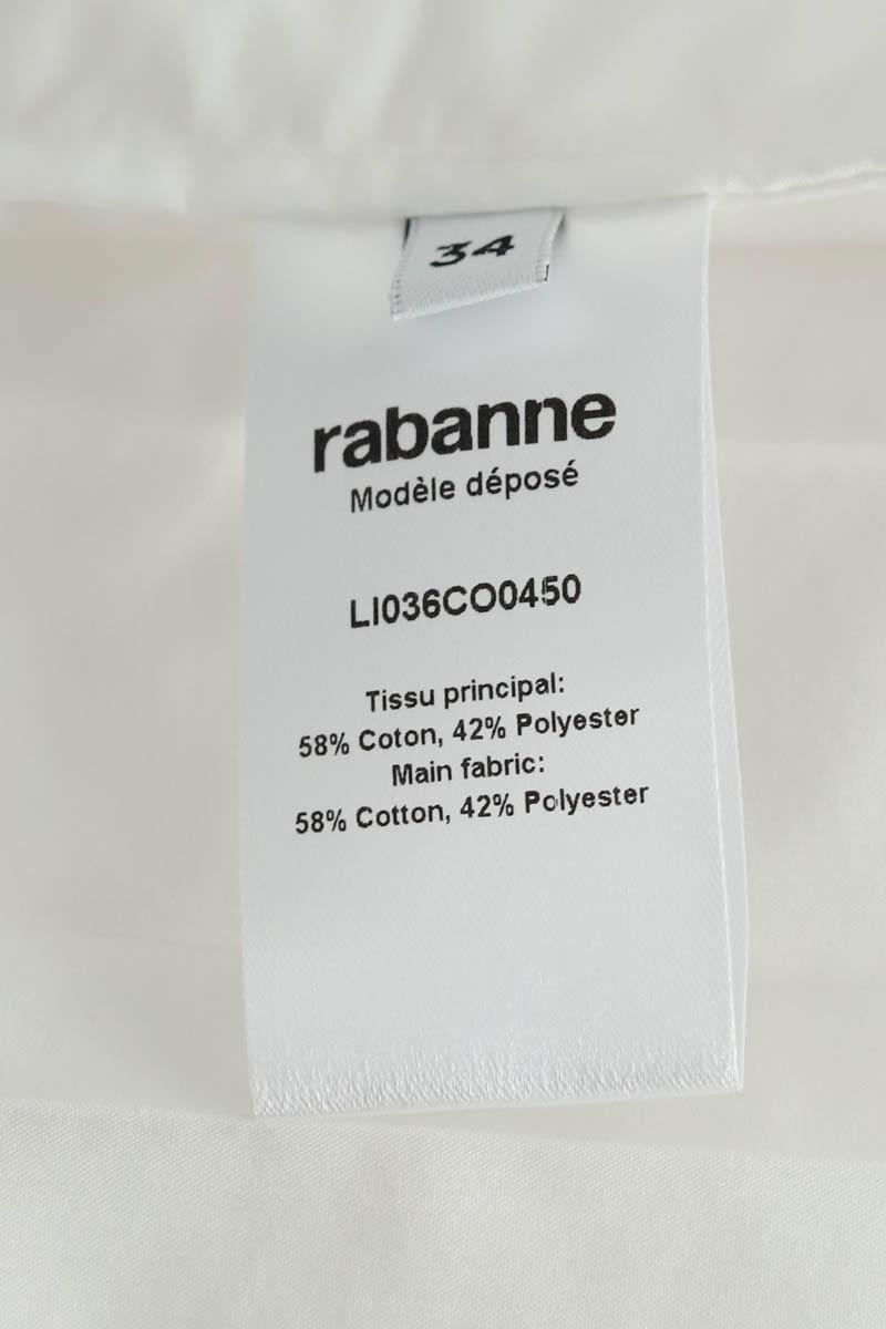White cotton mini skirt PACO RABANNE - Seconde Main White