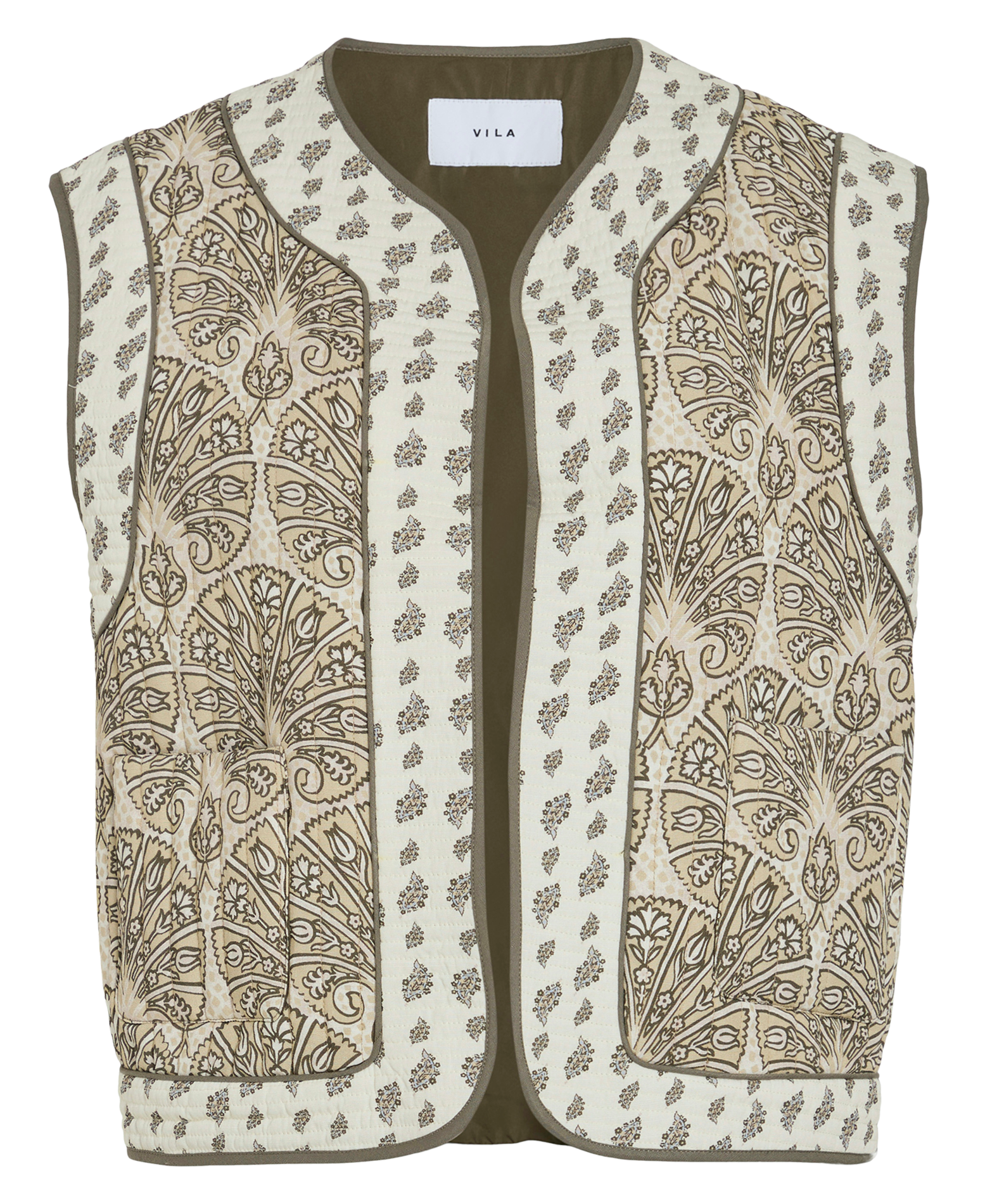 Veste droite col rond imprimé VILA Violet