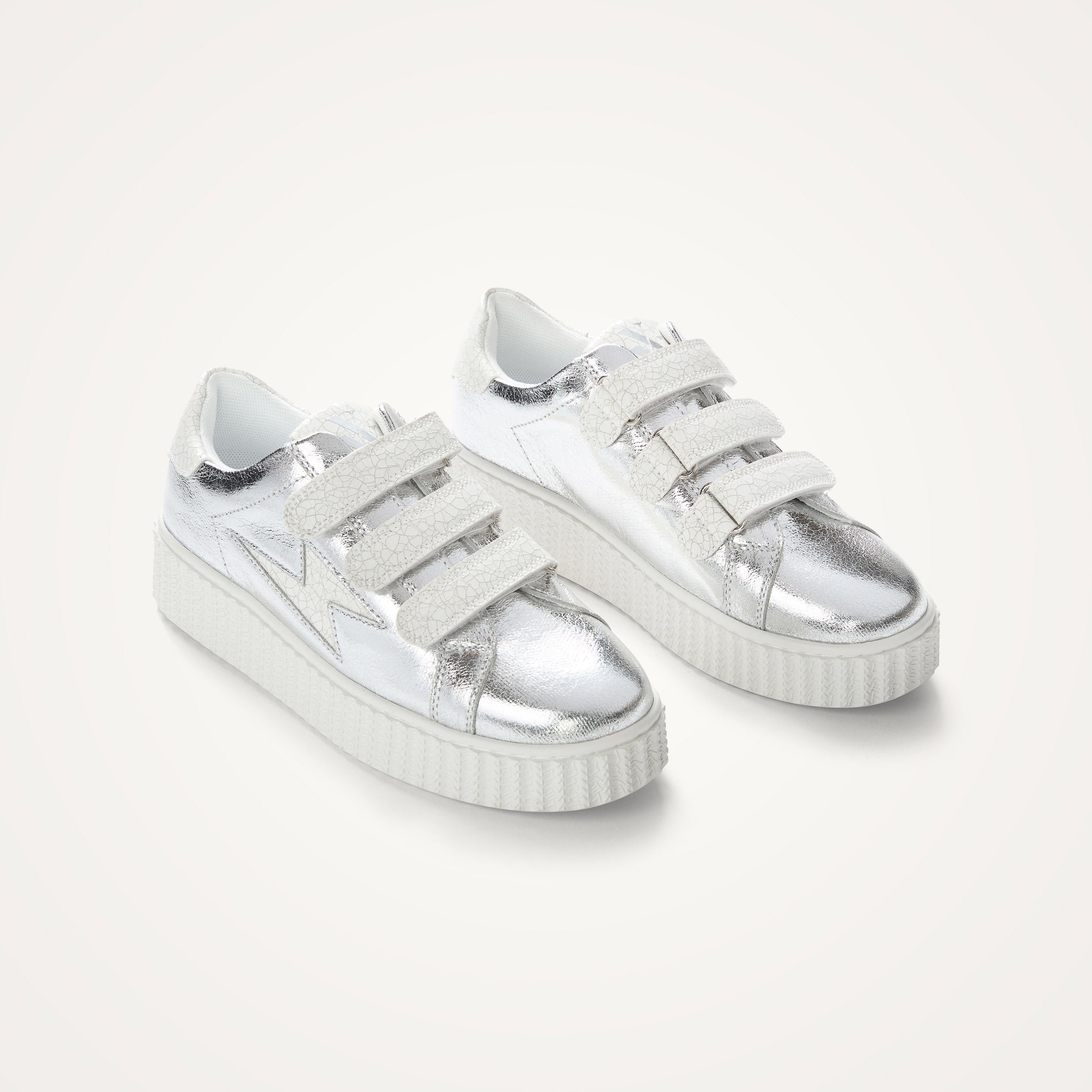 Leather dress shoes VANESSA WU Silver