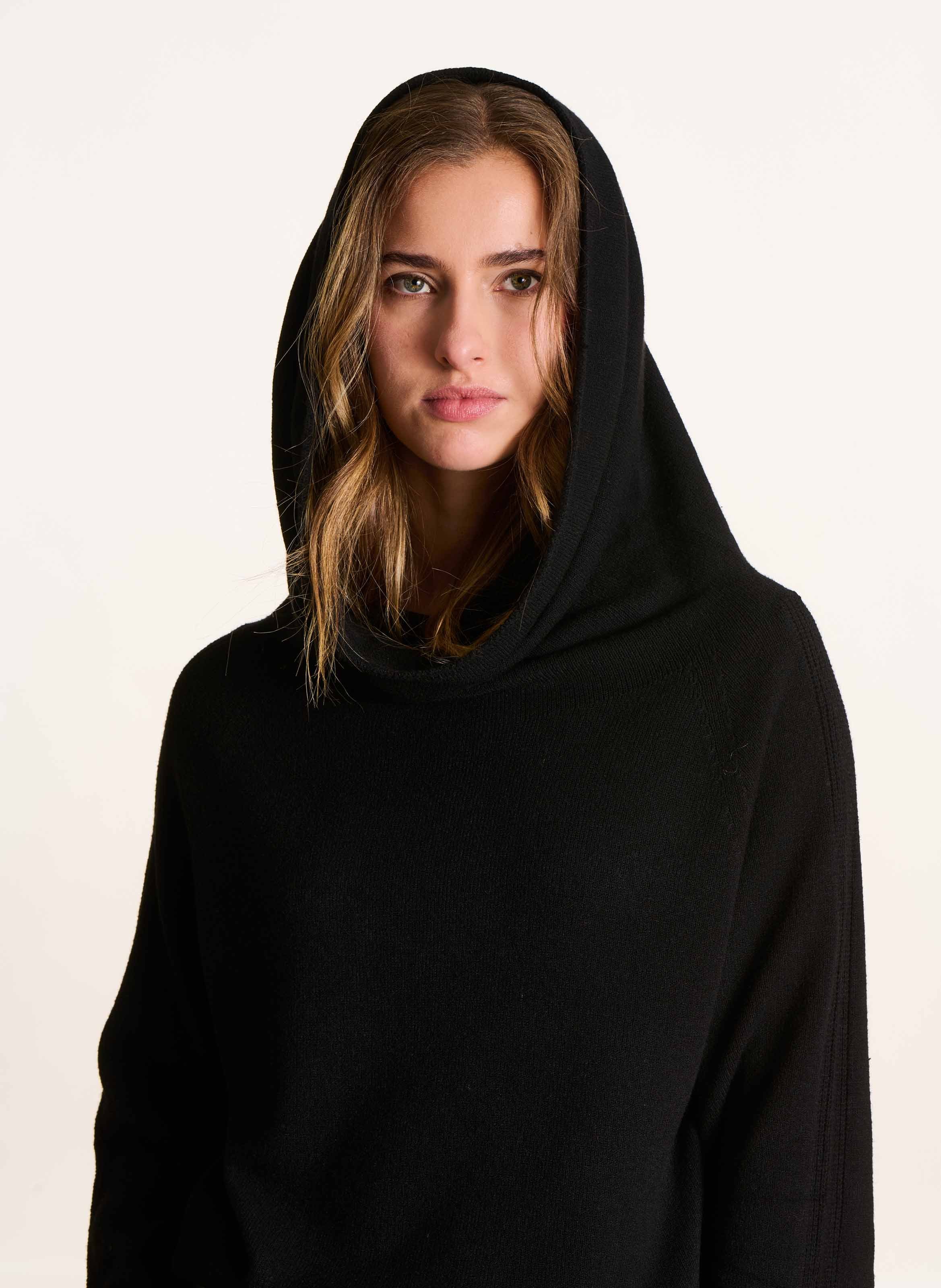 Cowl-neck sweater LA FEE MARABOUTEE Black