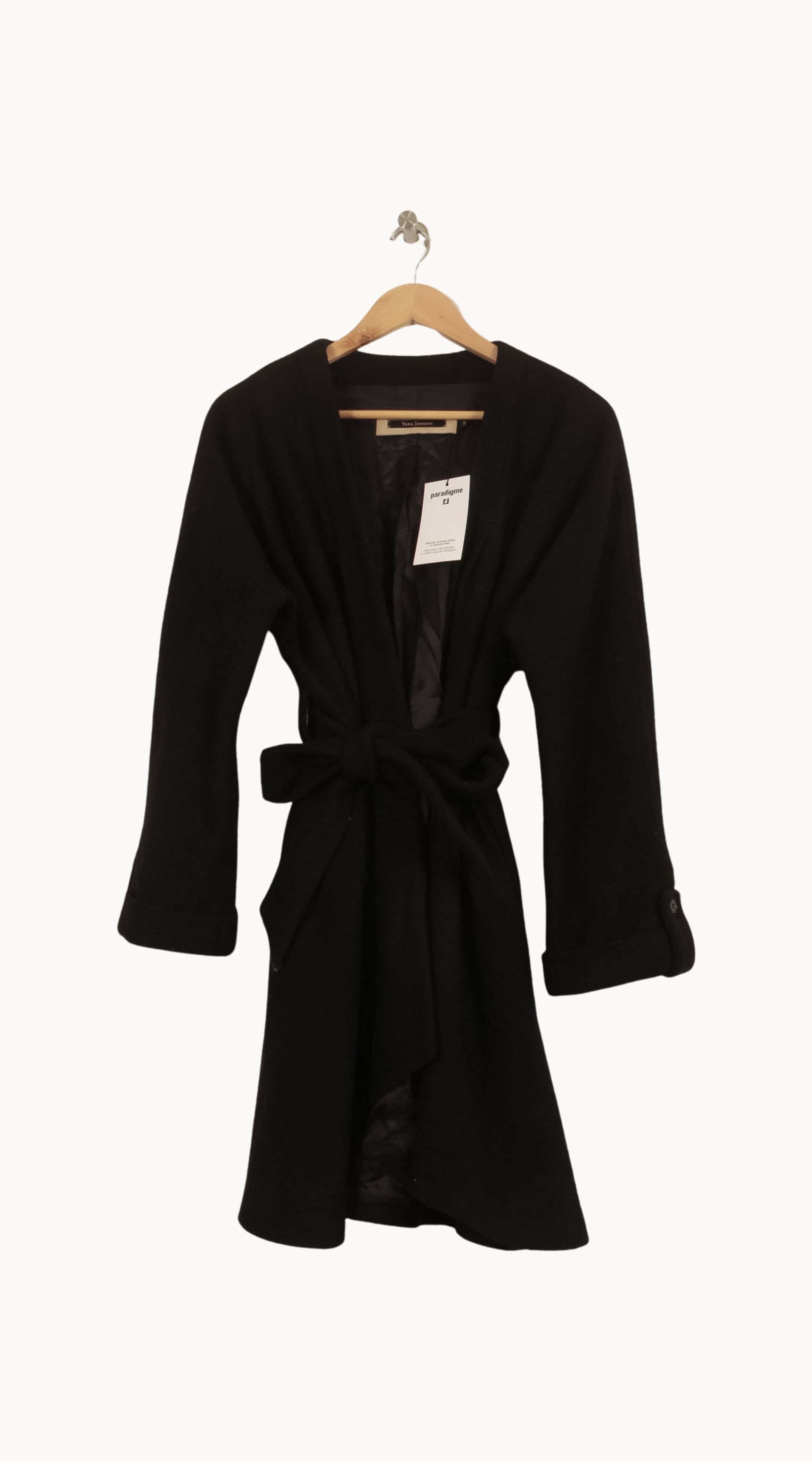 Manteau long Noir Tara jarmon seconde main Femme Place des