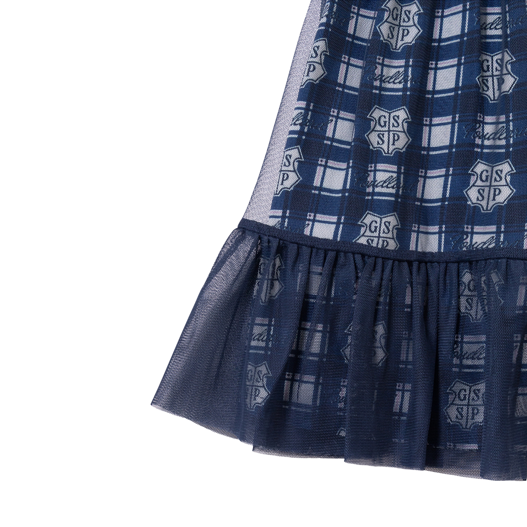 Jupe évasée bi-matière IKKS JUNIOR Bleu