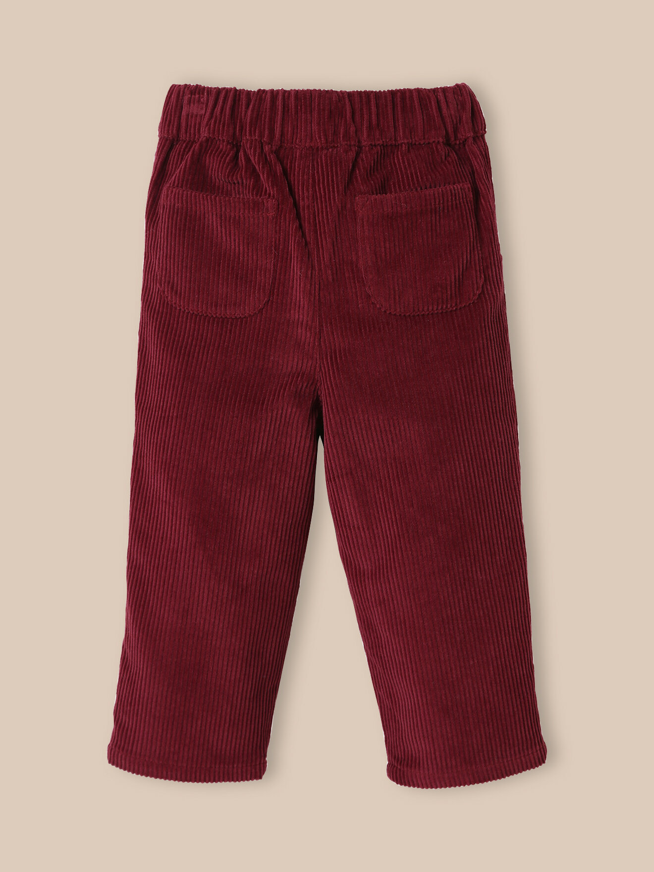 Corduroy pants in wide wales CYRILLUS Pink