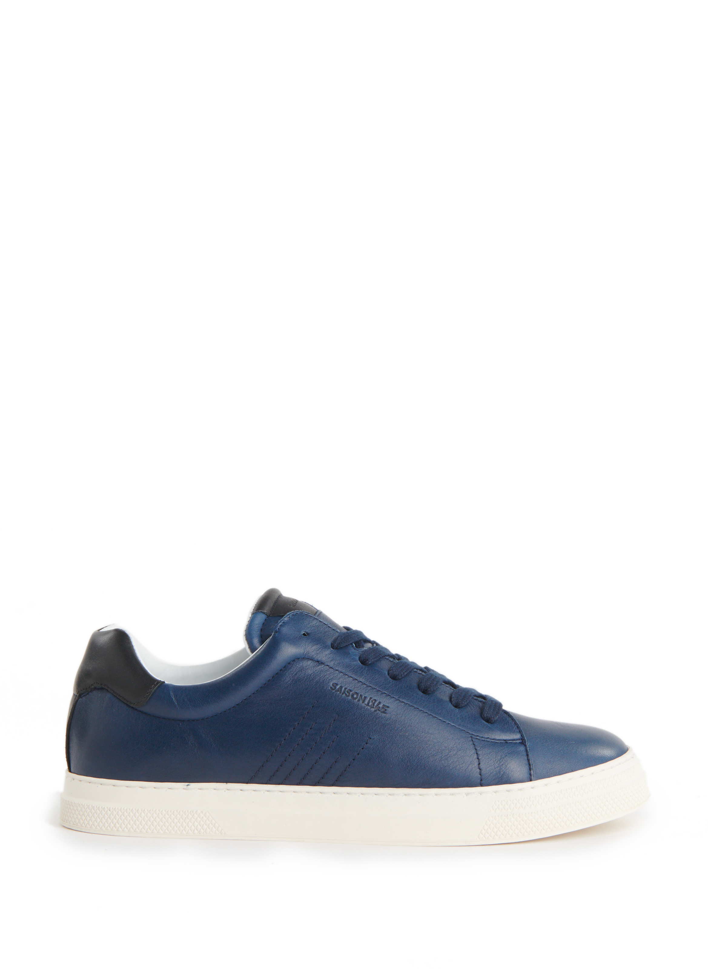 Plain low leather trainers SAISON 1865