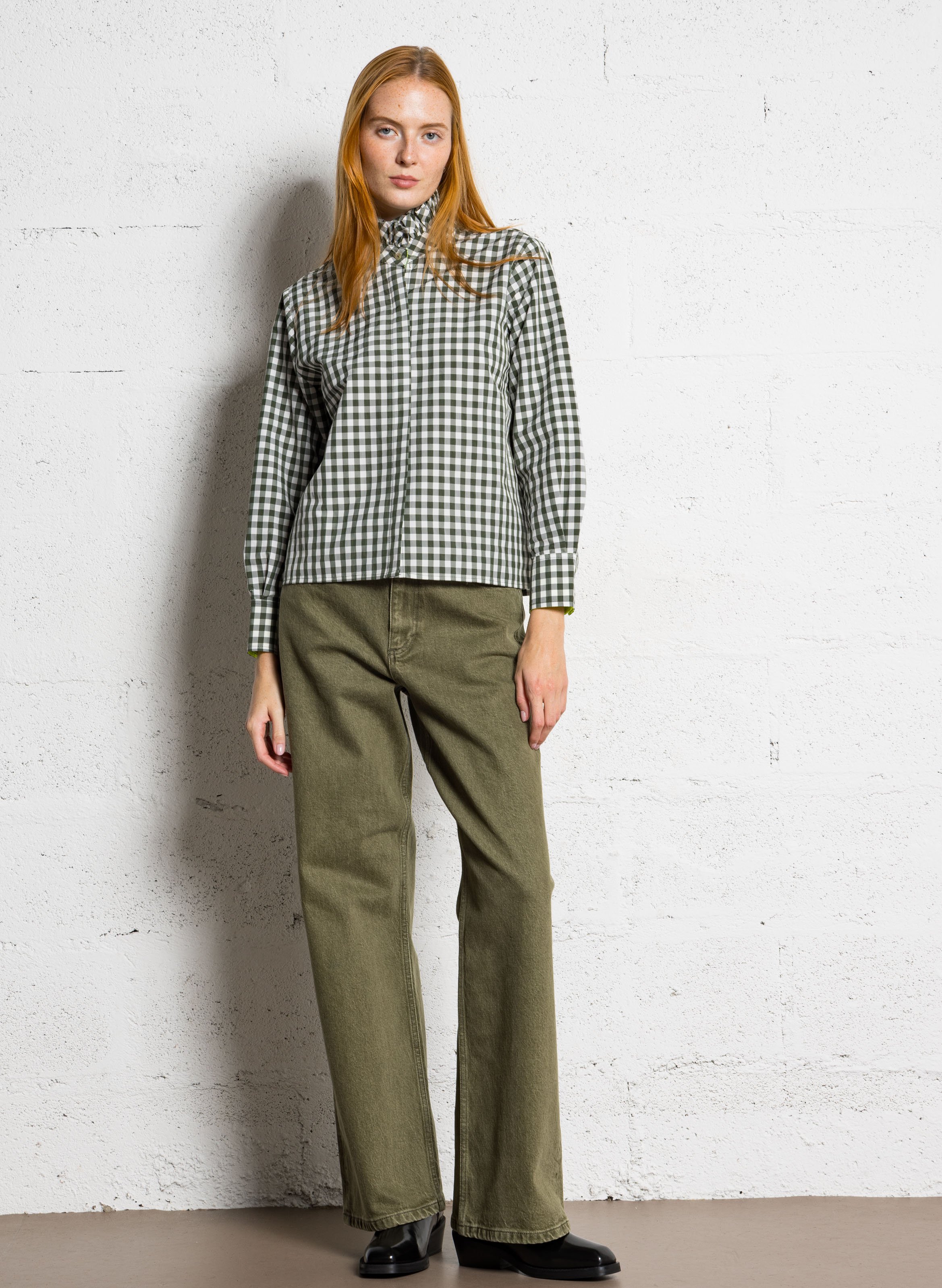 Boyfriend jeans van biologisch katoenmix FABIENNE CHAPOT Groen