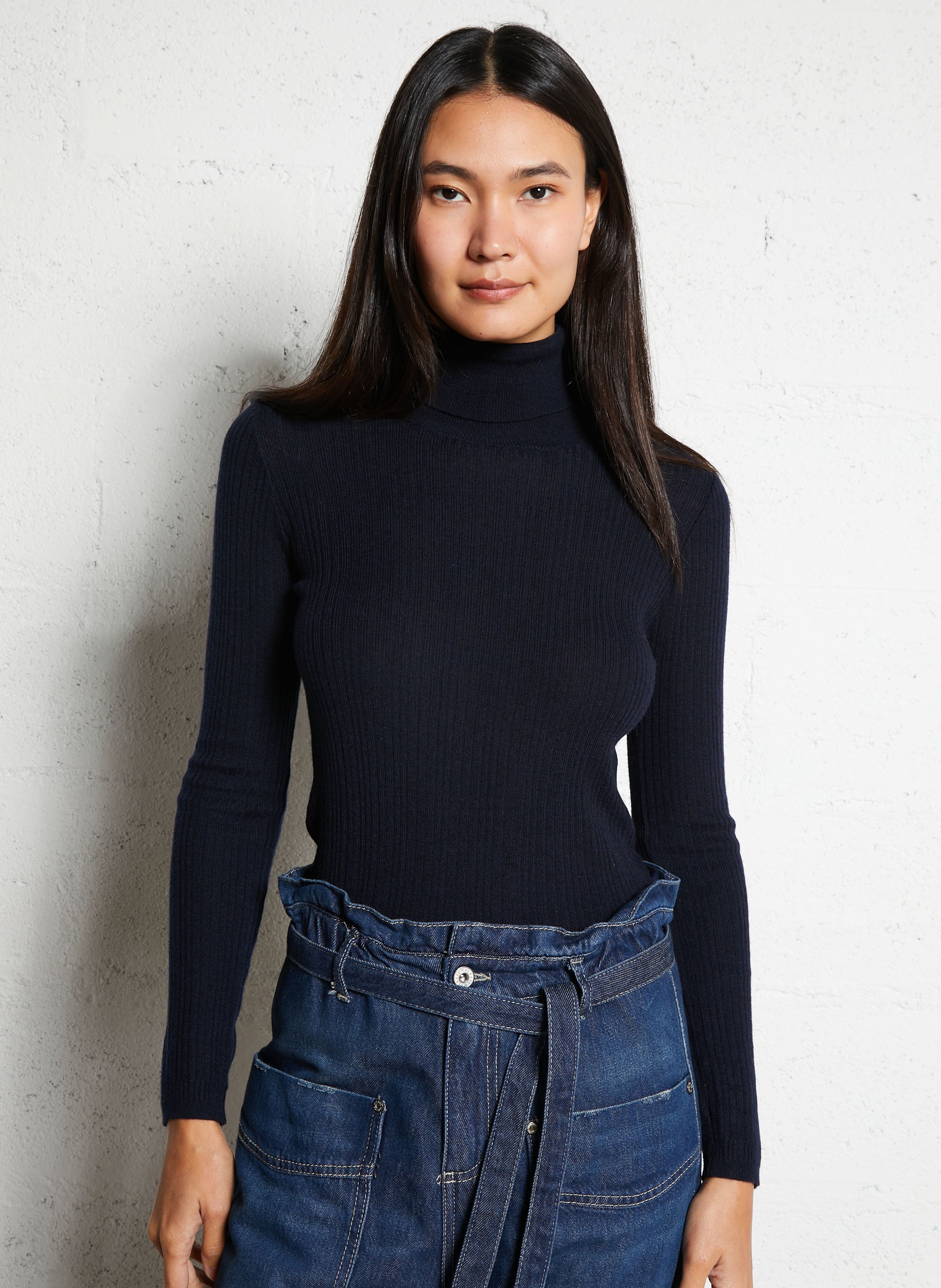 Gerade geschnittener Rollkragenpullover aus Strick LA PETITE ETOILE