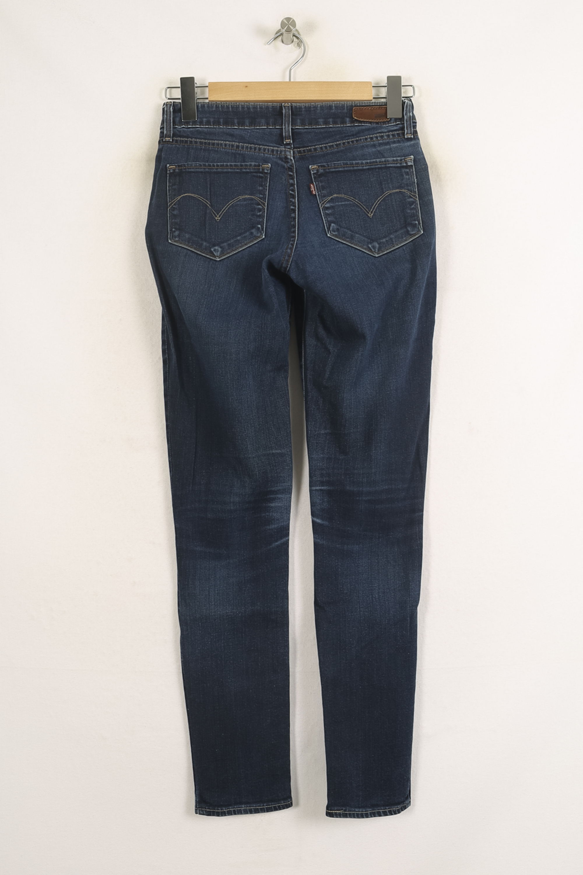 Cropped slim jeans with studs LEVI'S - Seconde main Blue