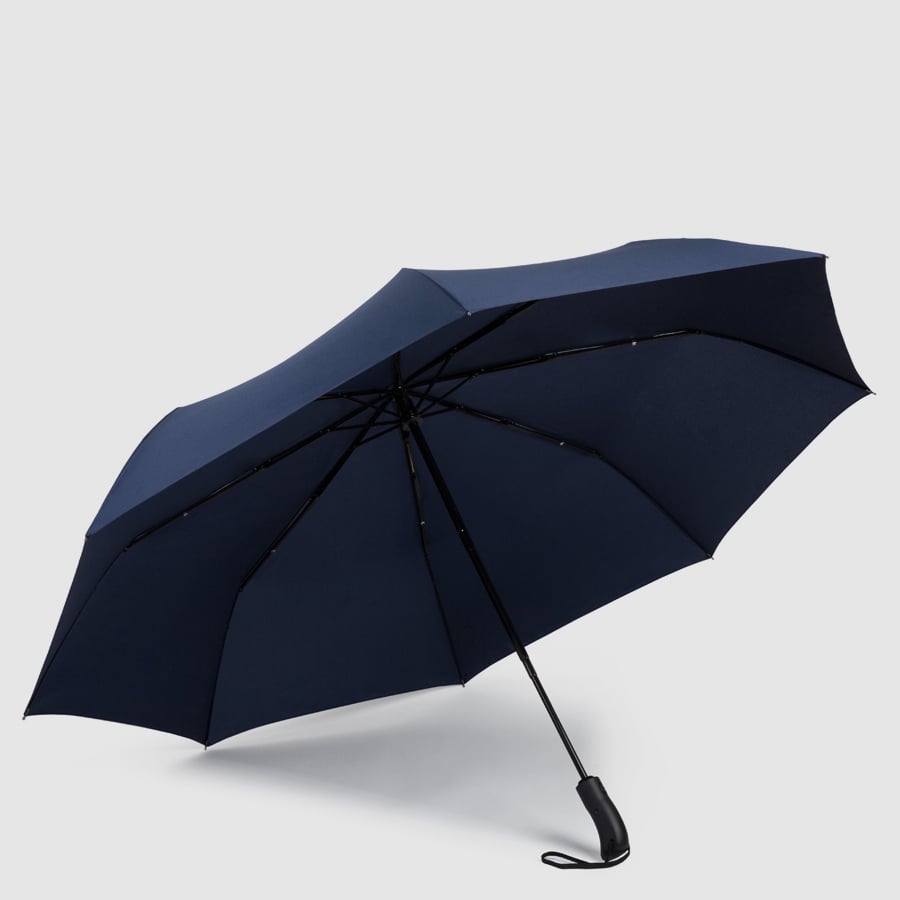 Automatic open/close windproof umbrella PIQUADRO Blue
