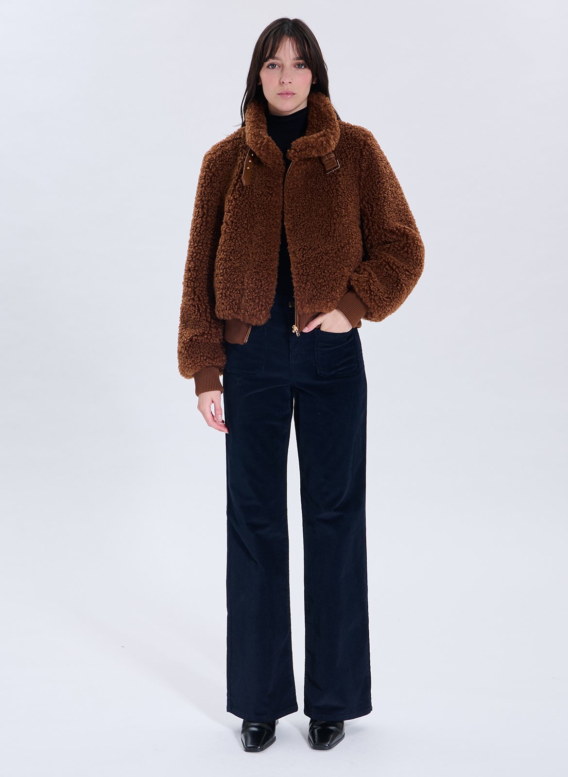 Jean flare en coton mélangé ZAPA