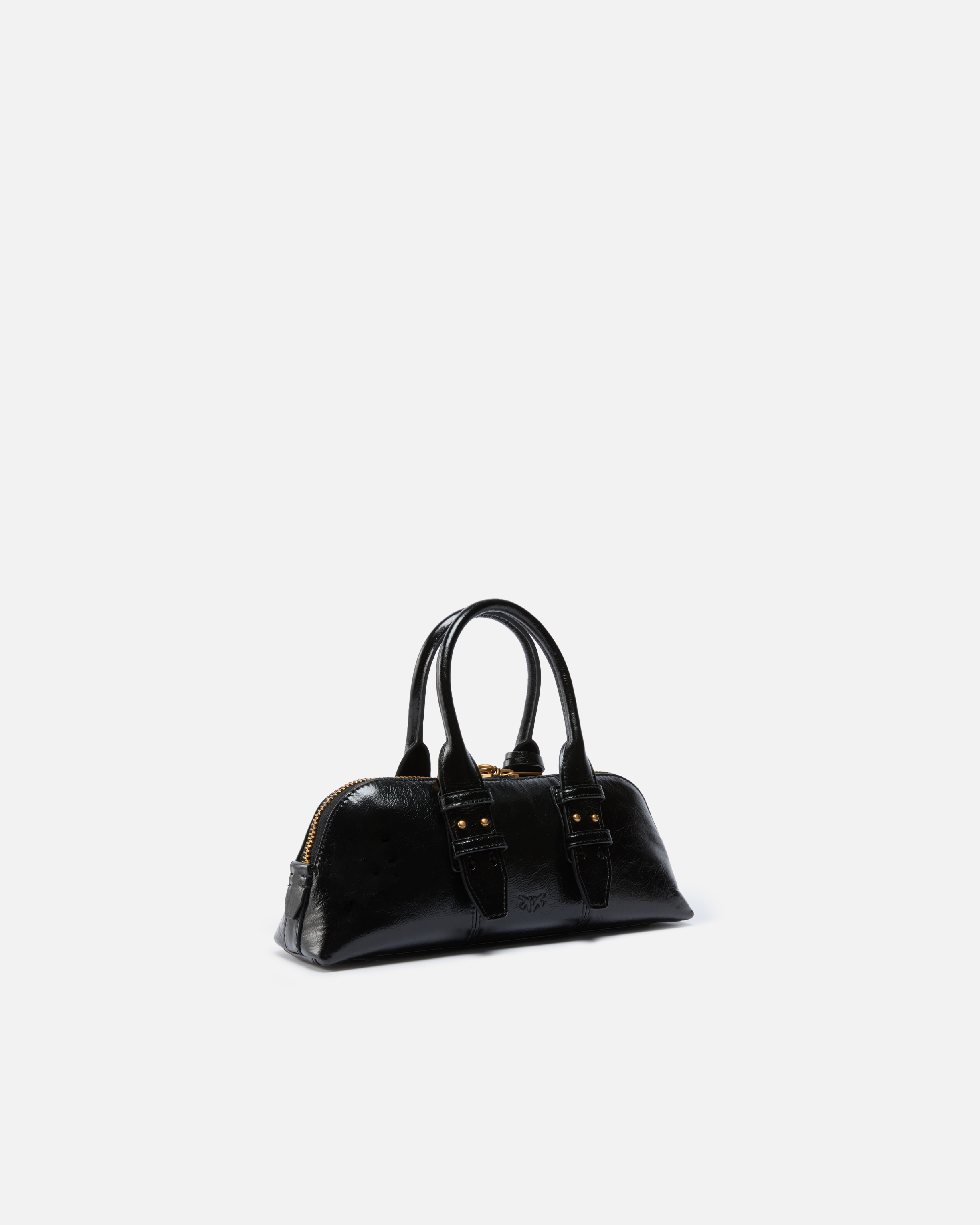 Small patent leather escape bag handbag PINKO Black